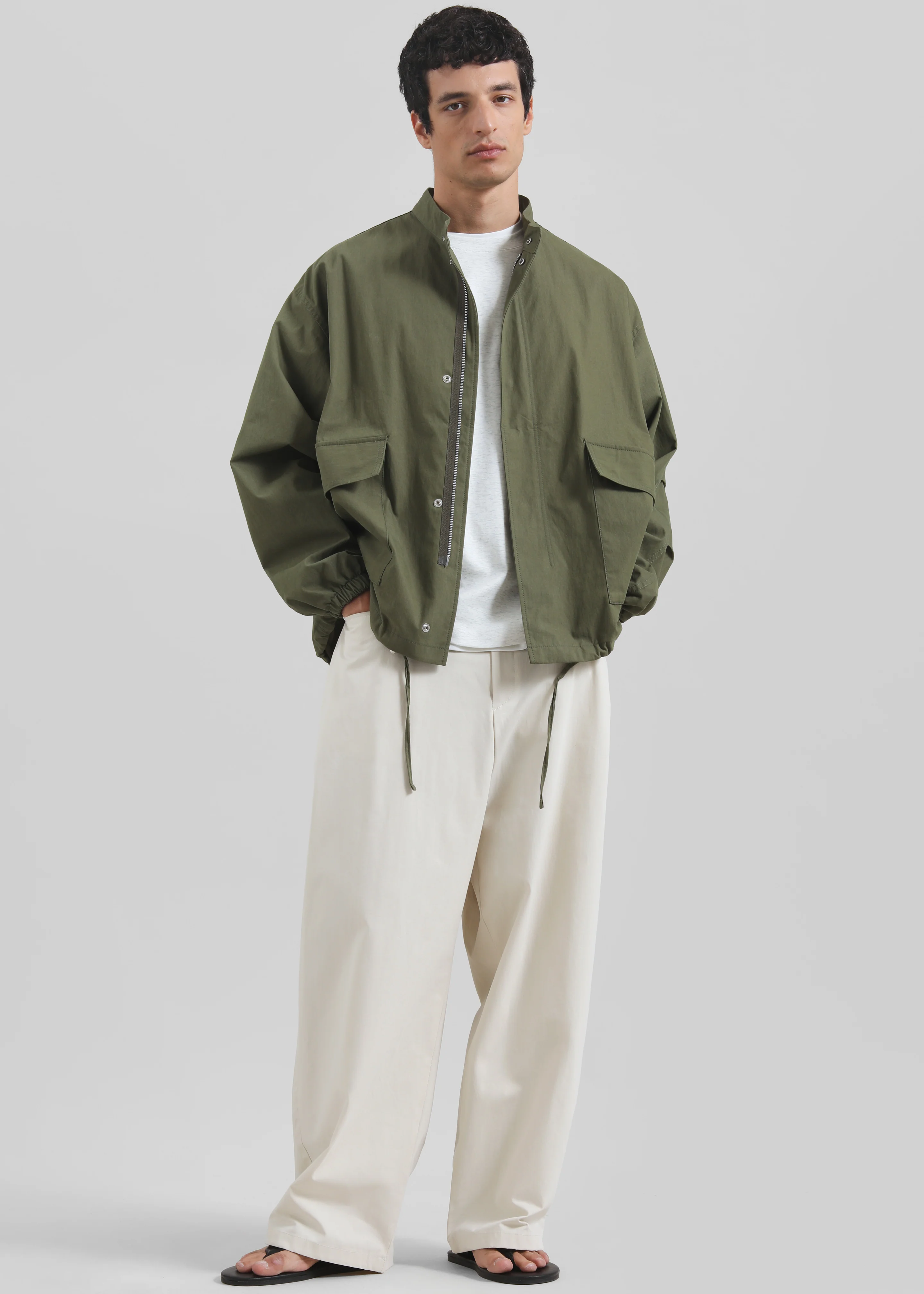 Lowan Cargo Jacket - Olive - Image 2