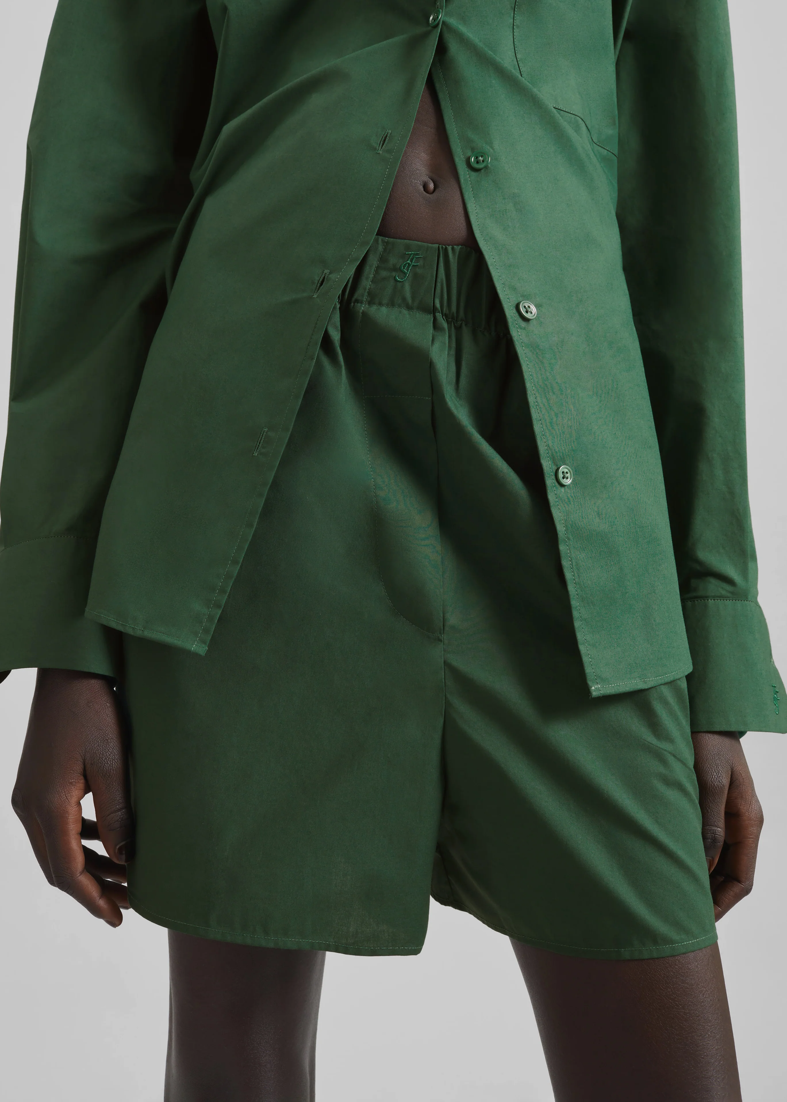 Lui Organic Cotton Boxer Short - Hunter Green - Image 8