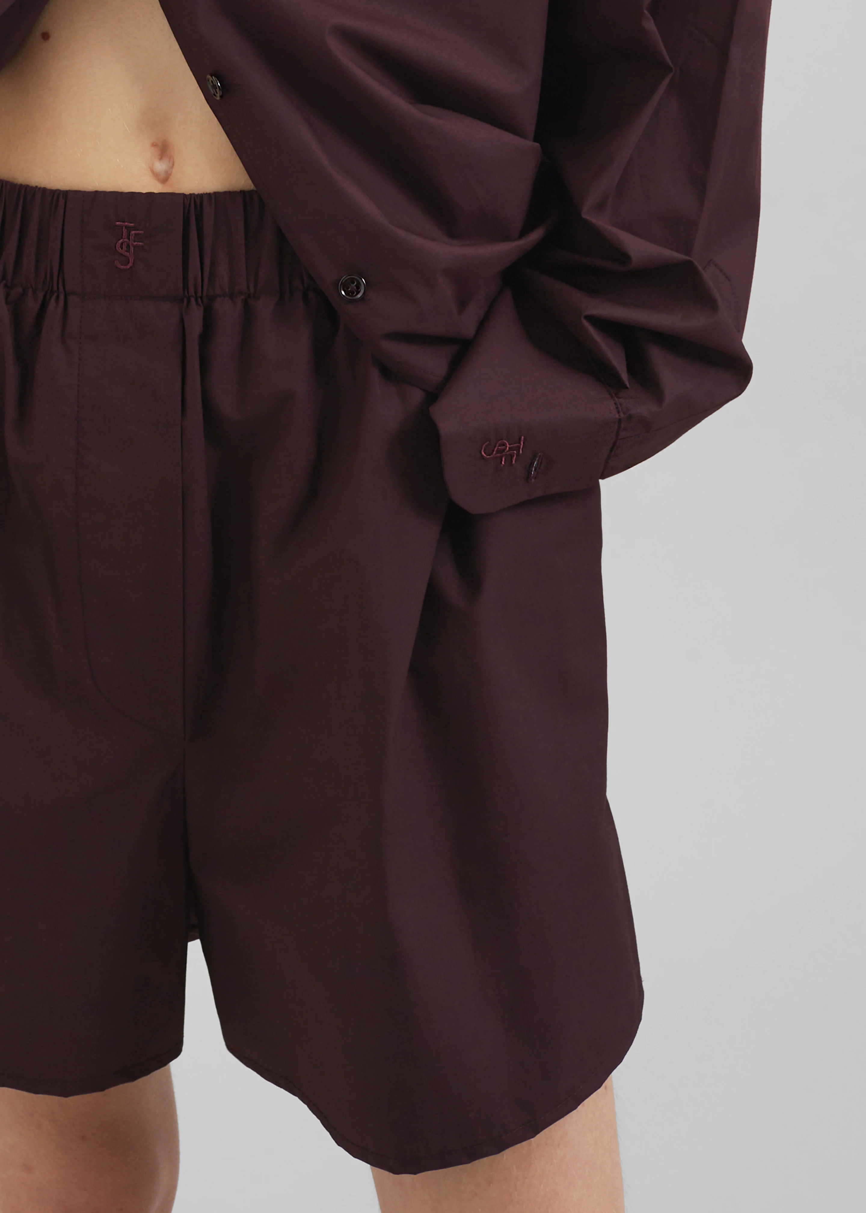 Lui Organic Cotton Boxer Shorts - Dark Plum - Image 5