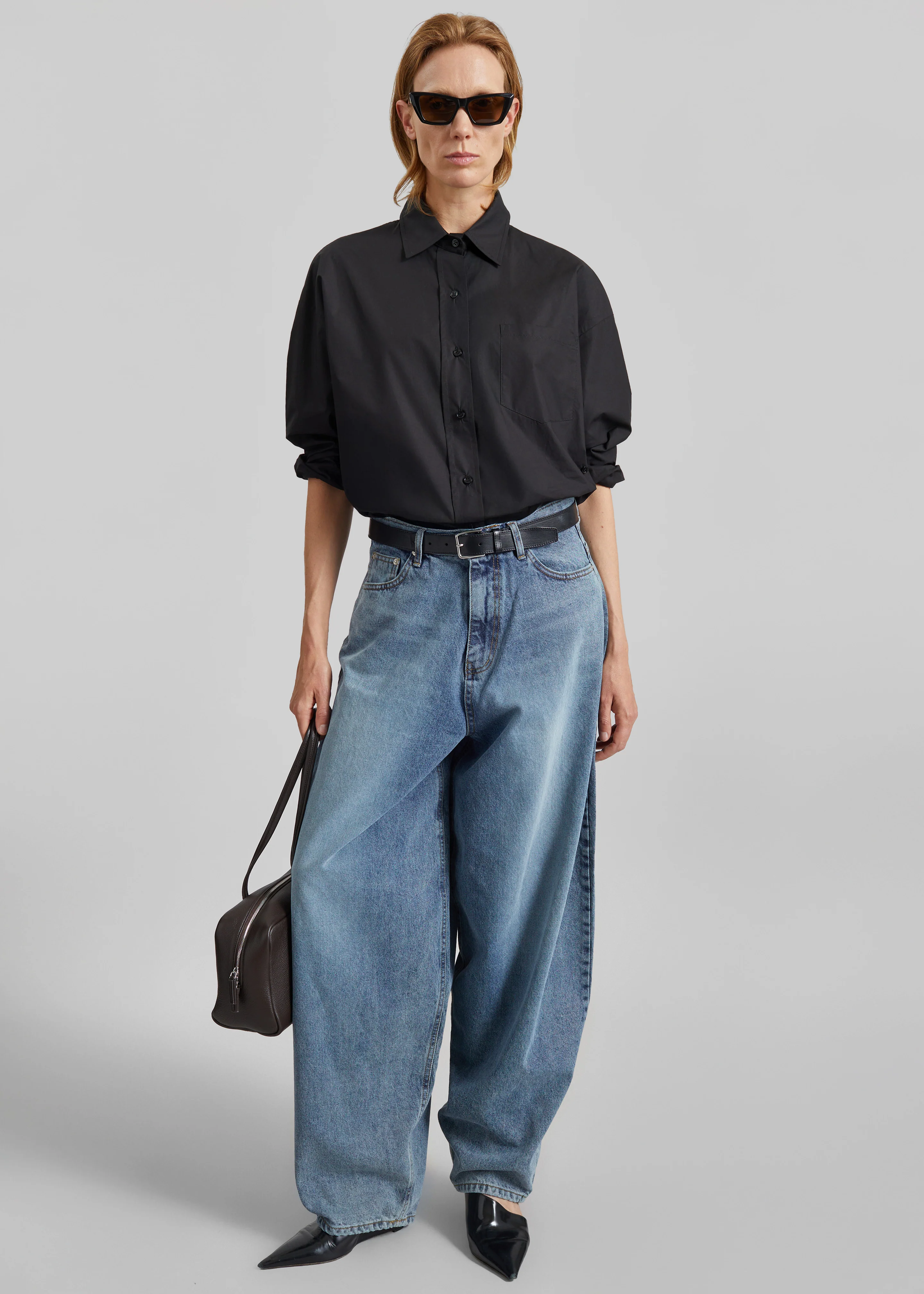 Lui Organic Cotton Shirt - Black - Image 3