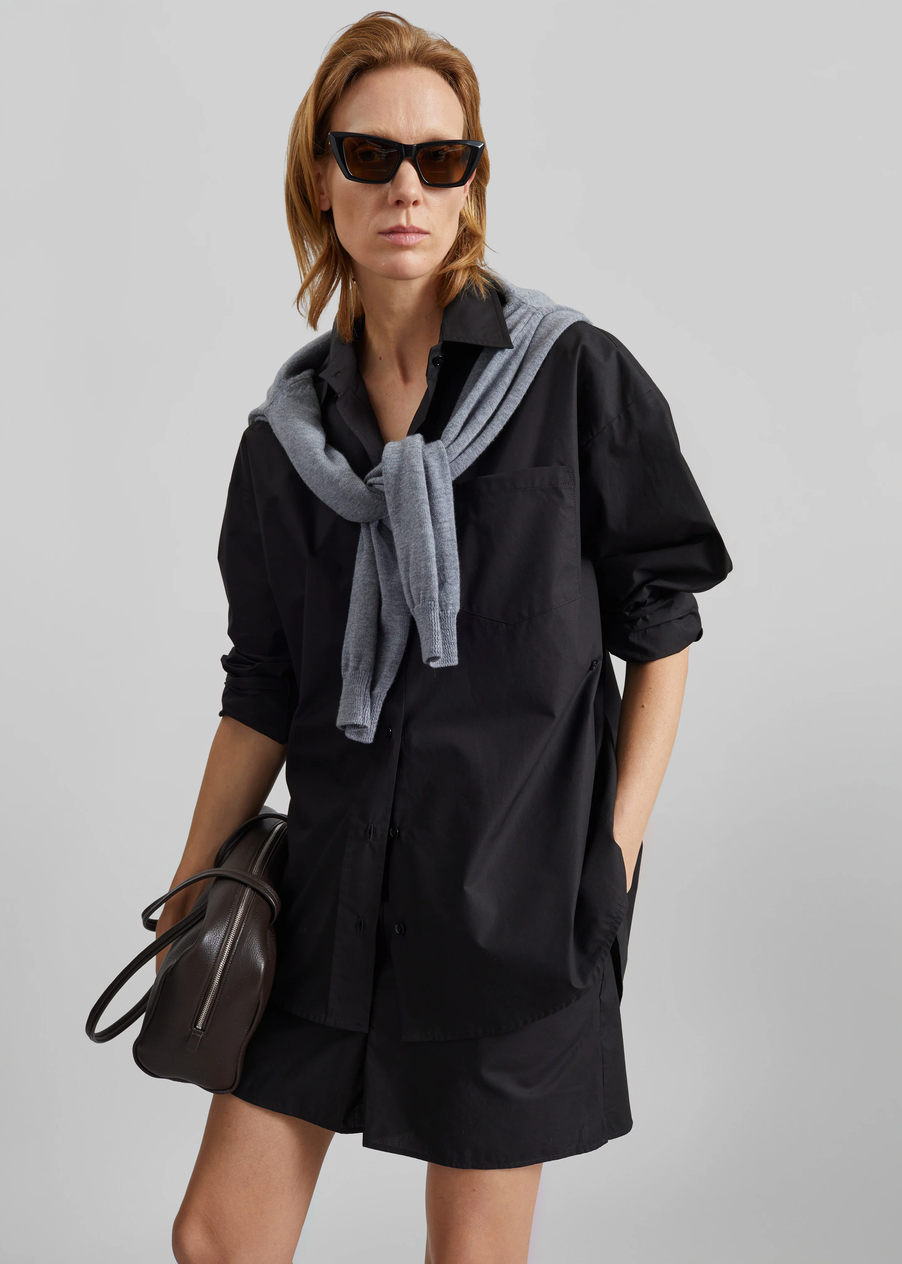 Lui Organic Cotton Shirt - Black - Image 5