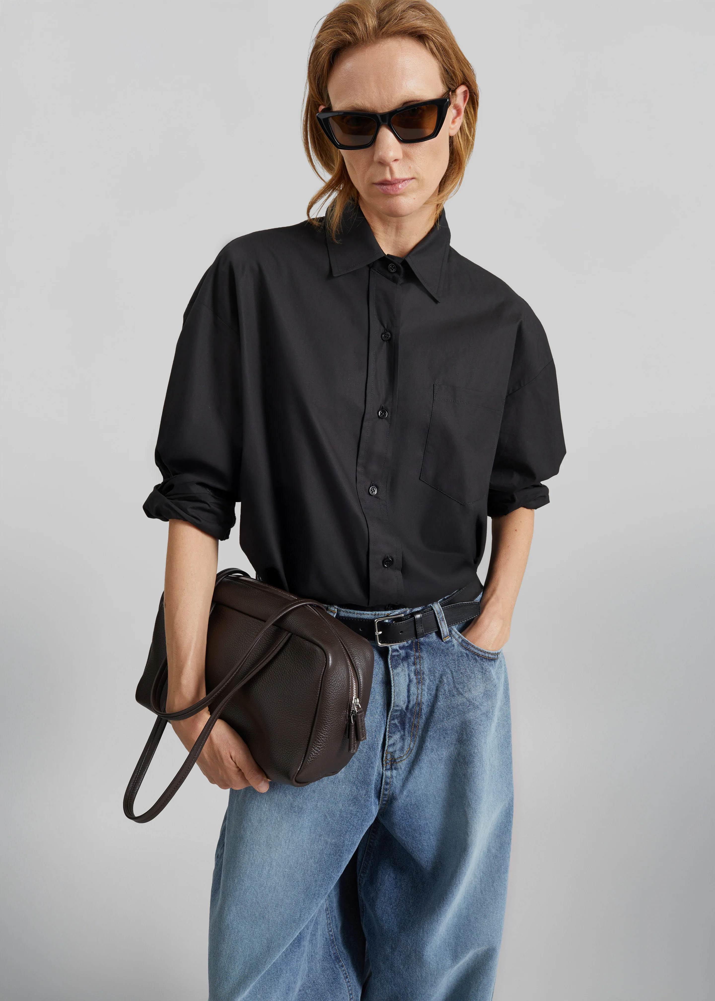 Lui Organic Cotton Shirt - Black - Image 8