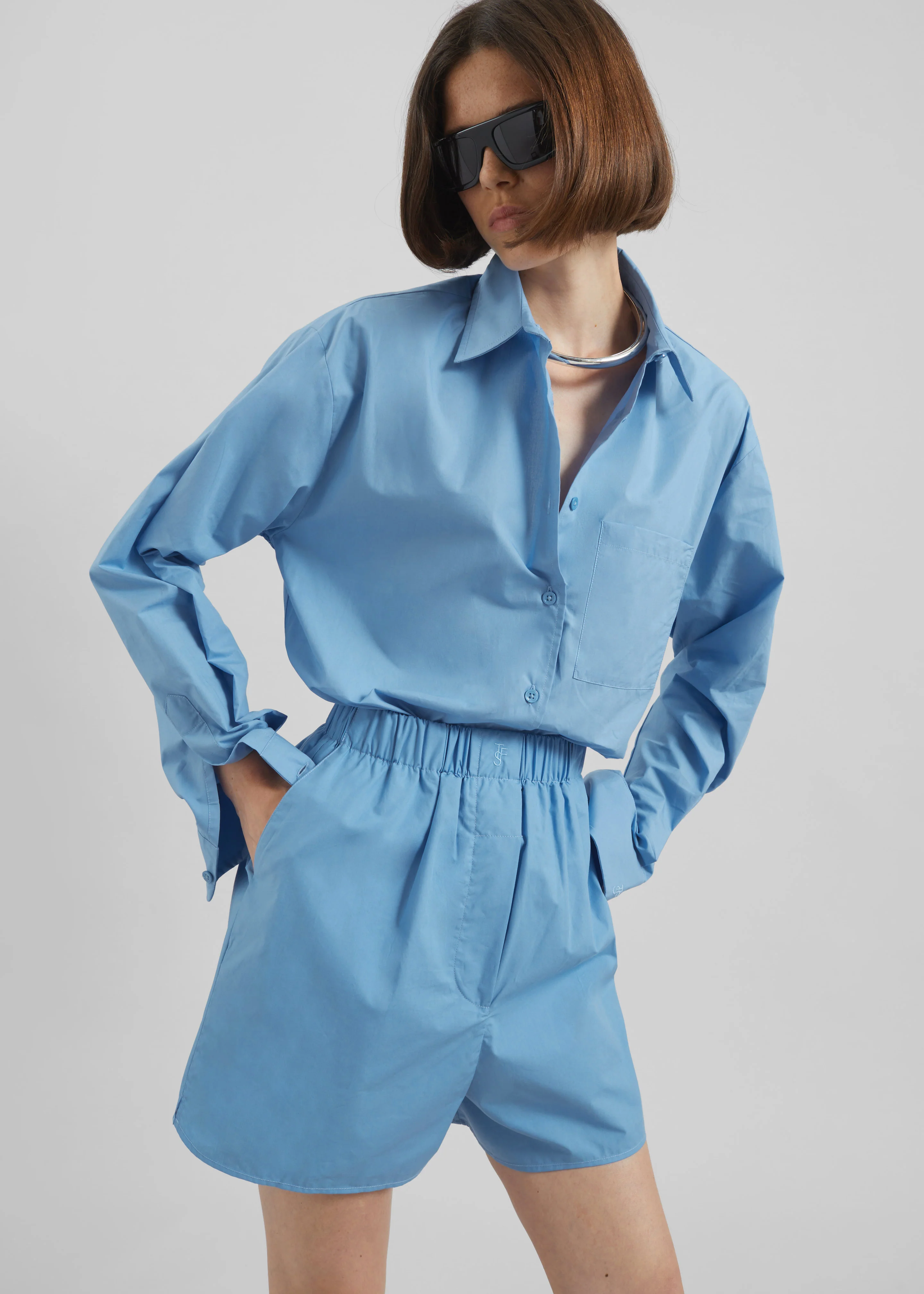 Lui Organic Cotton Shirt - Blue - Image 8