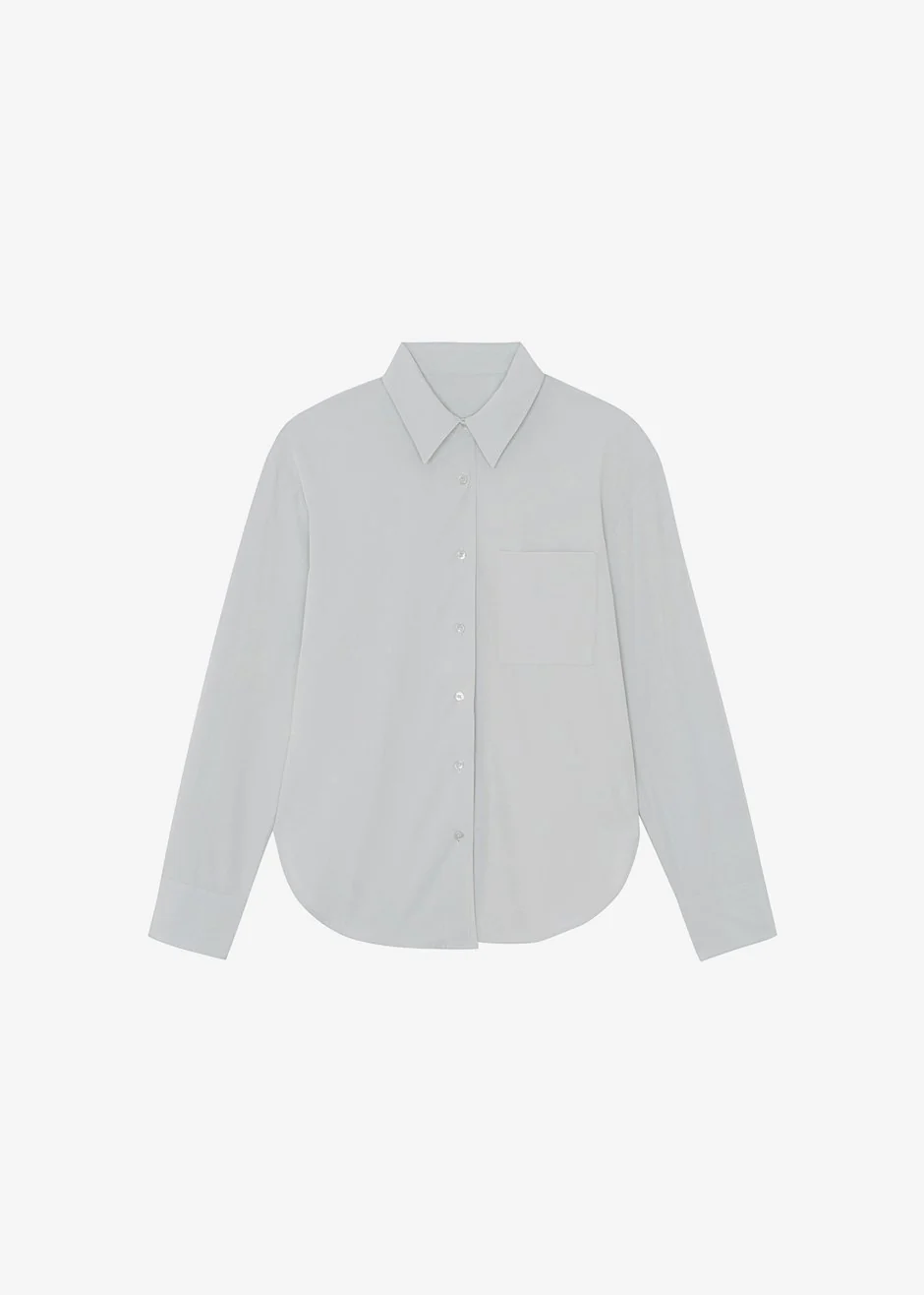 Lui Organic Cotton Shirt - Ice - Image 14