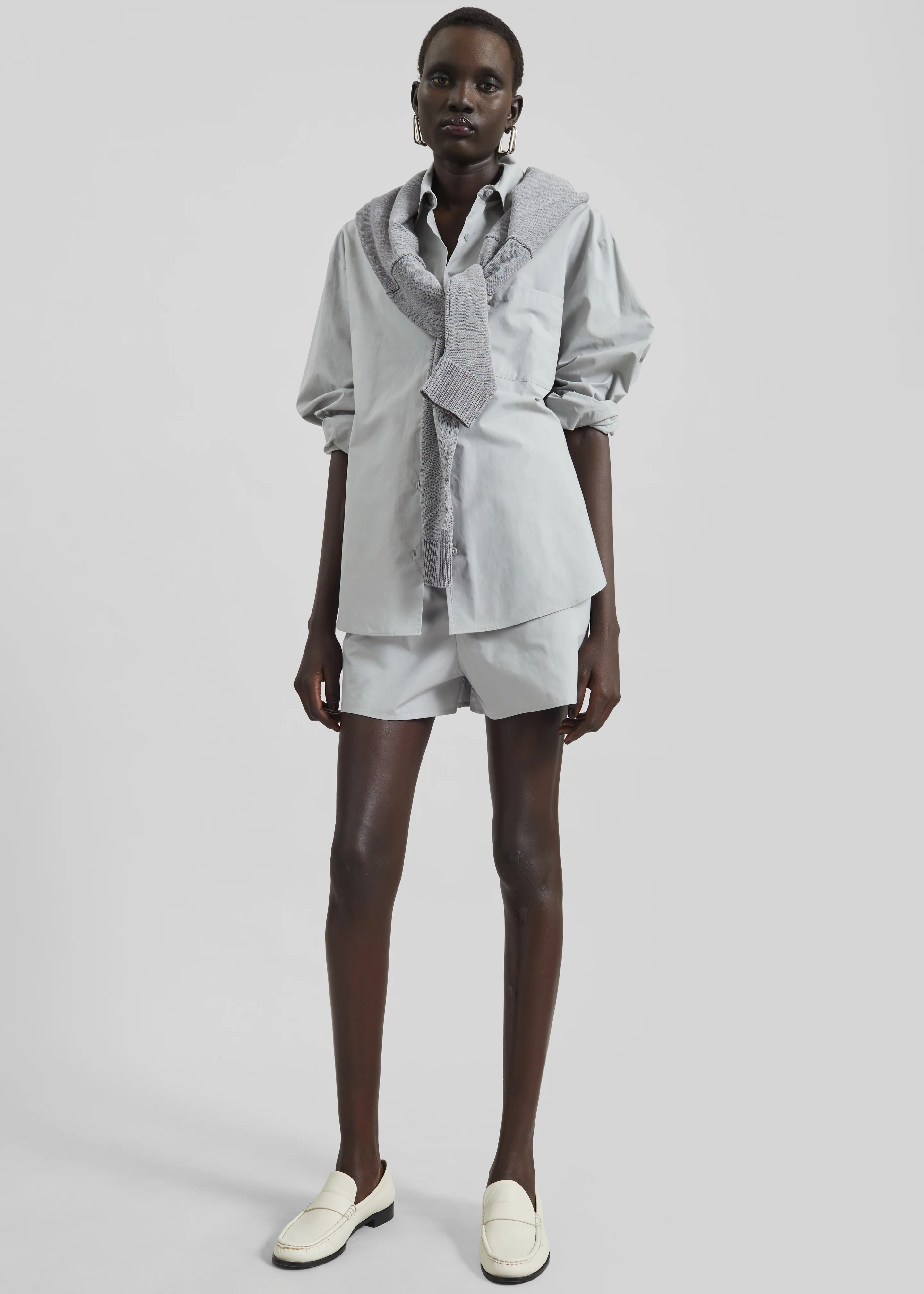 Lui Organic Cotton Shirt - Ice - Image 2