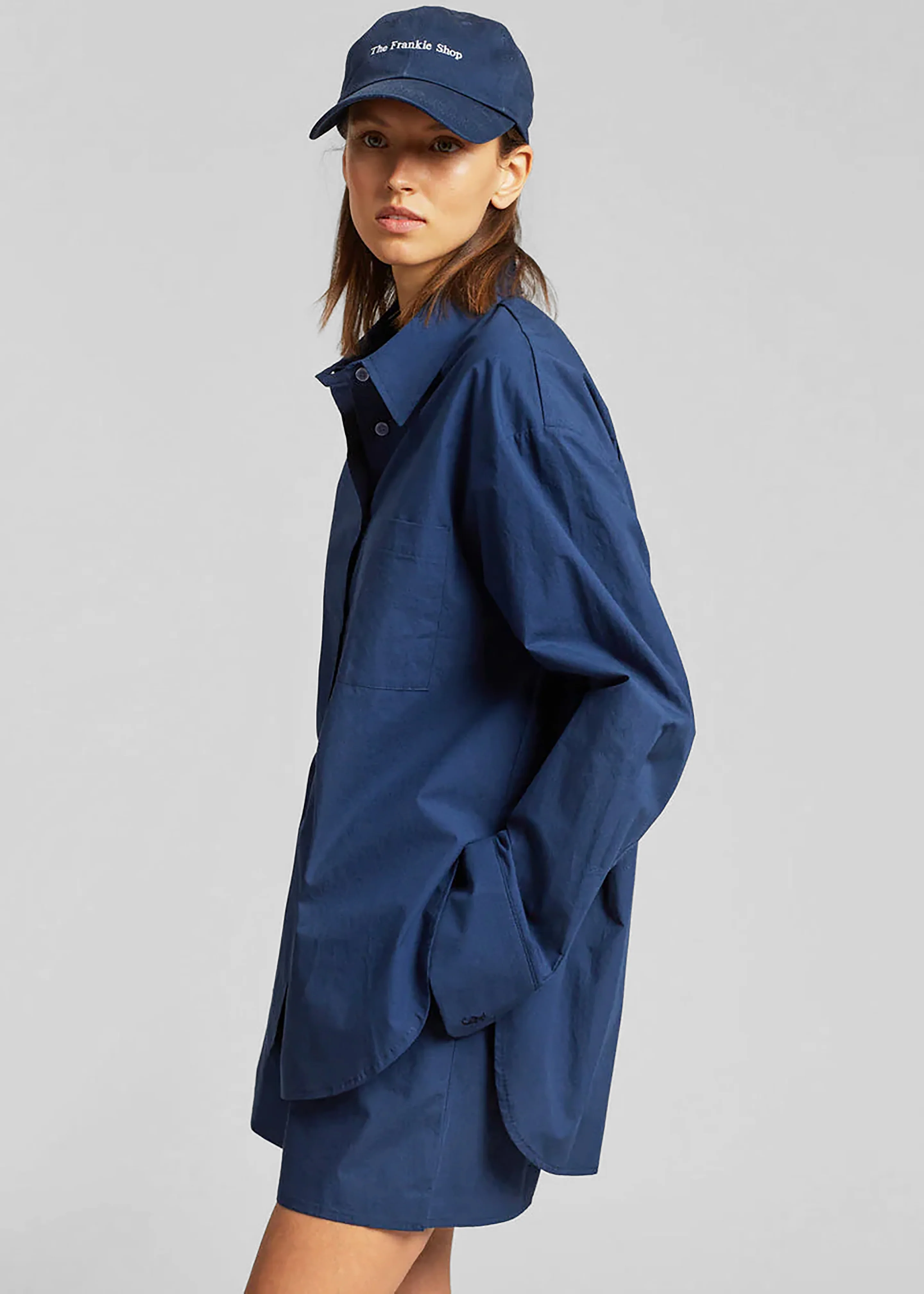 Lui Organic Cotton Shirt - Navy - Image 2