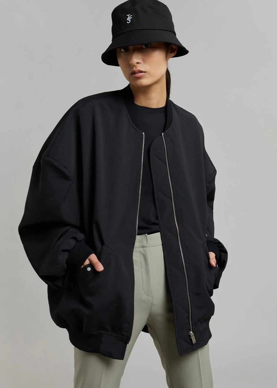 Lumi Bomber Jacket - Black - Image 6