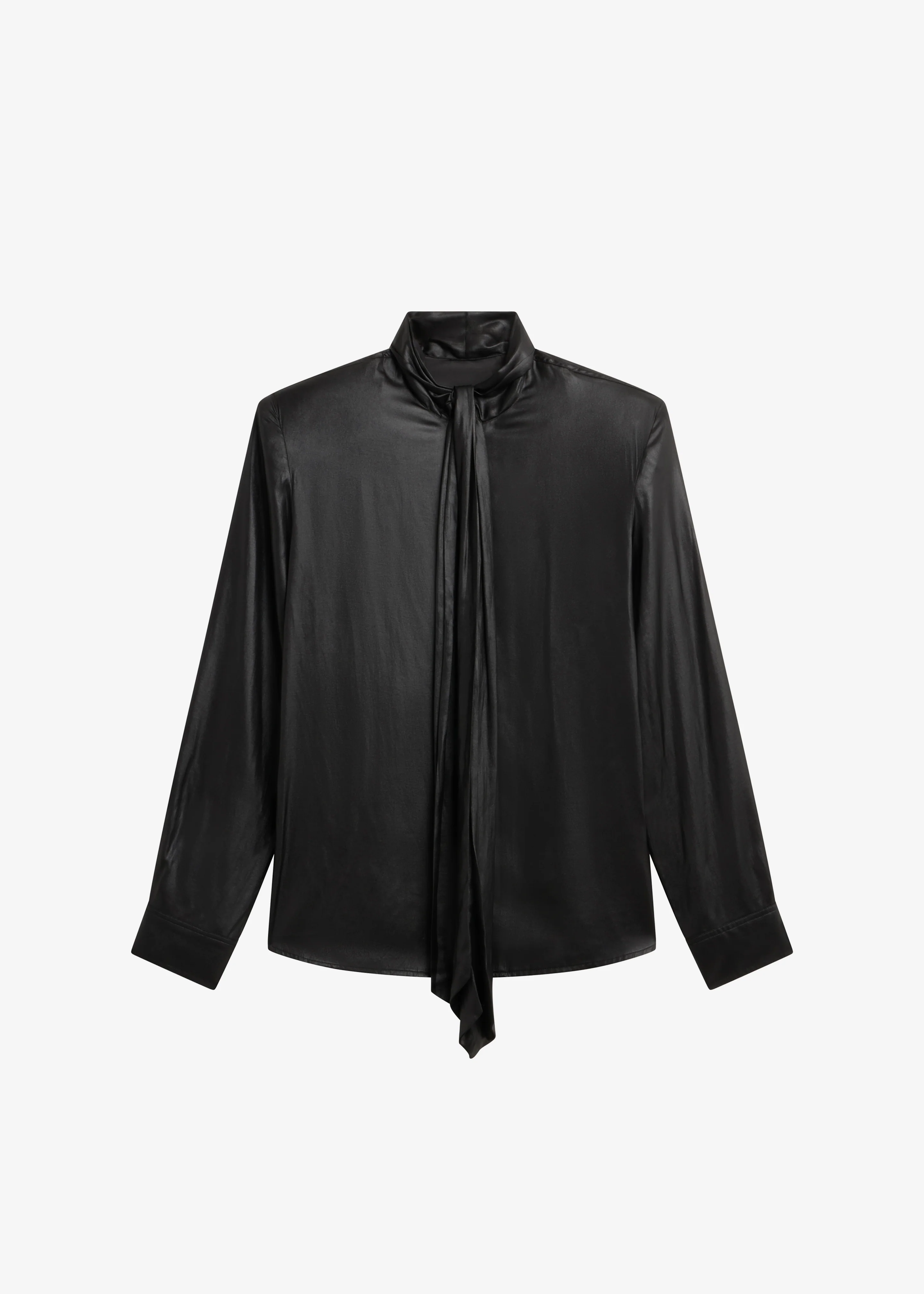 Mabillon Padded Lavalliere Blouse - Black - Image 8