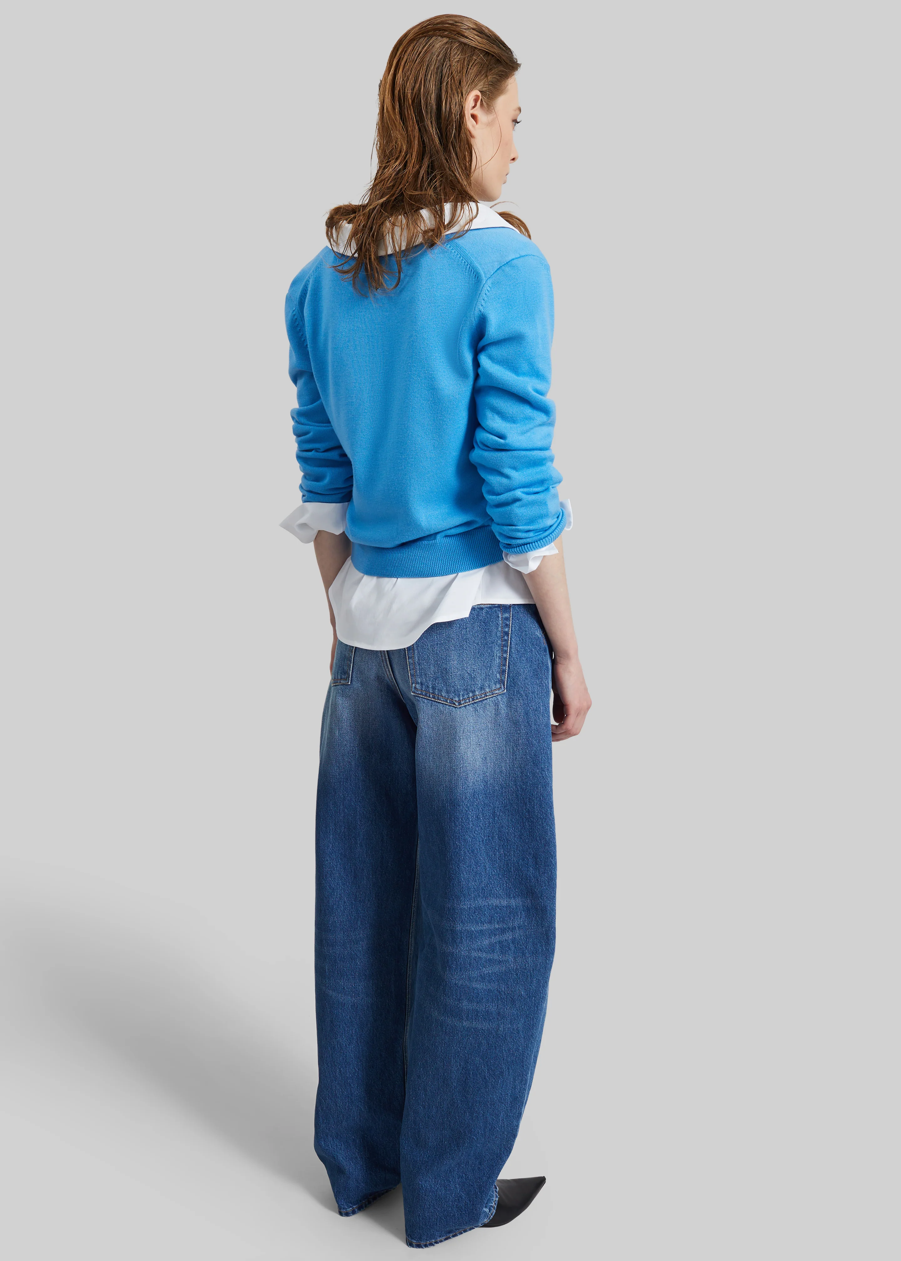 Mahim Superfine Wool Cardigan - Blue - Image 8