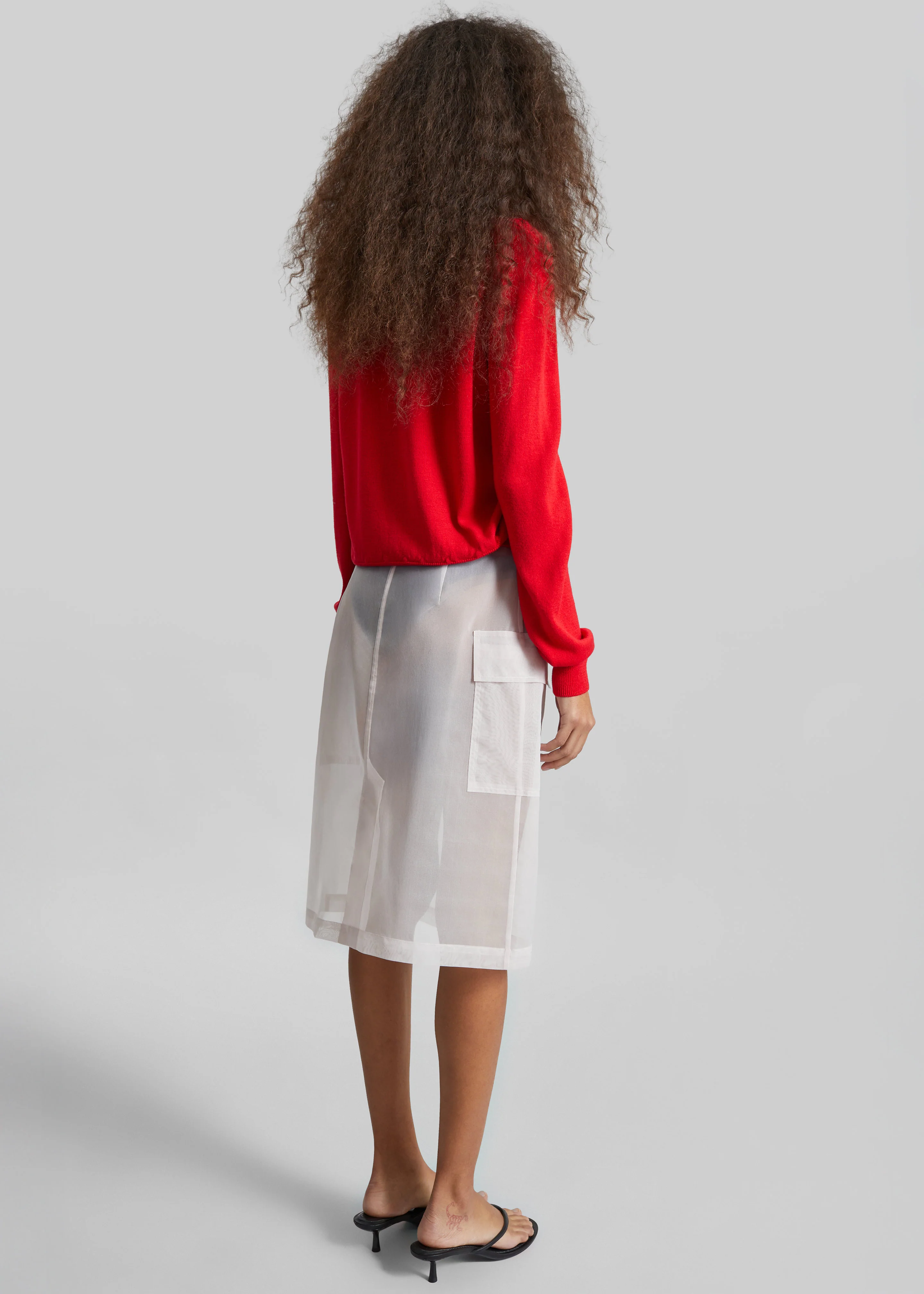 Mahim Superfine Wool Cardigan - Red - Image 6