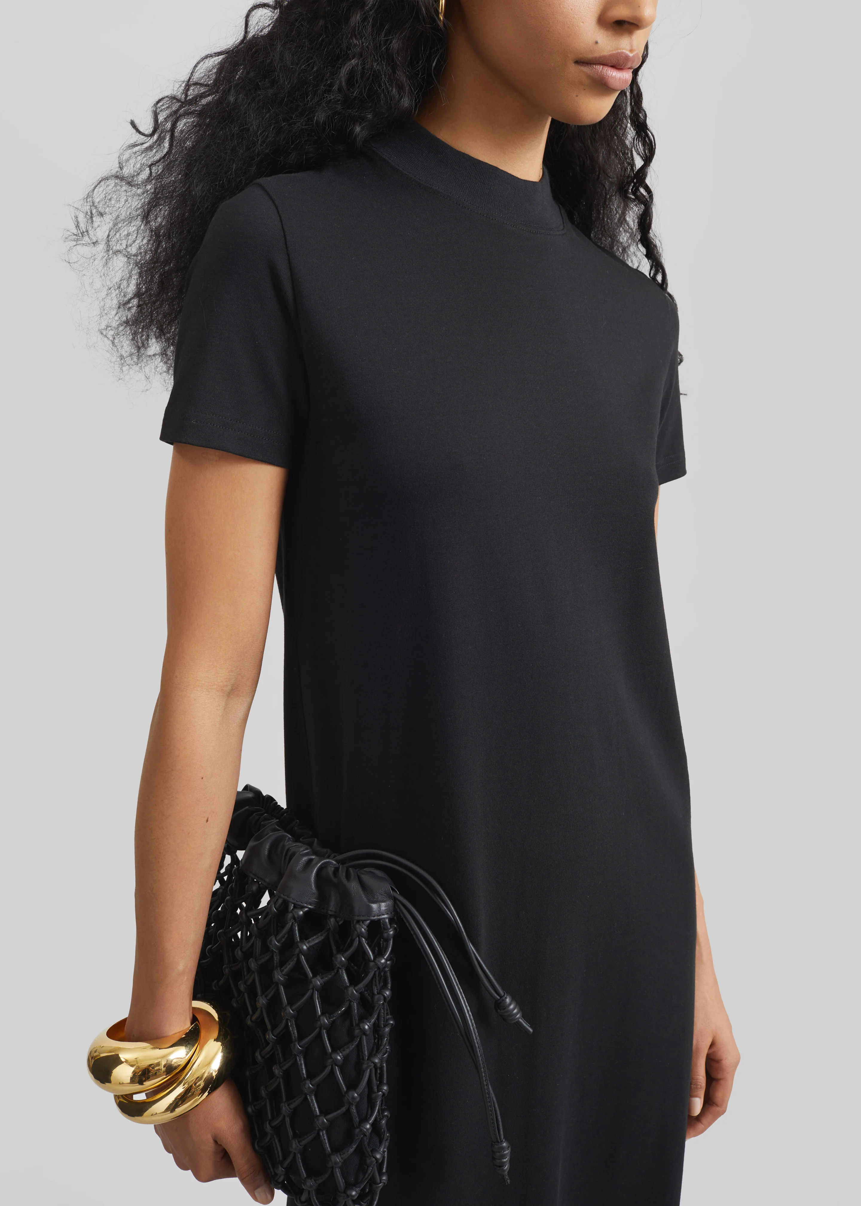 Malo T-Shirt Dress - Black - Image 3