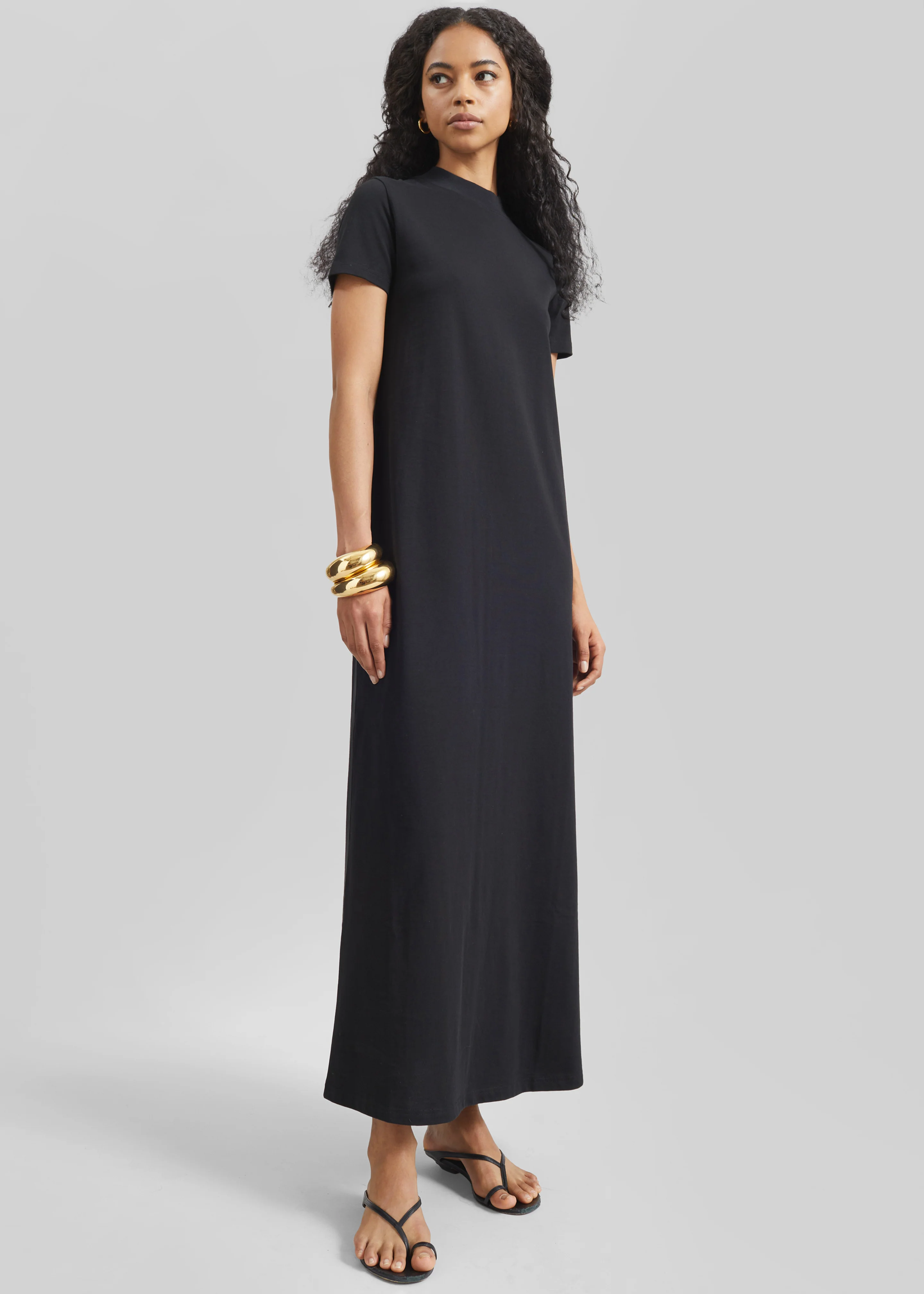 Malo T-Shirt Dress - Black - Image 4