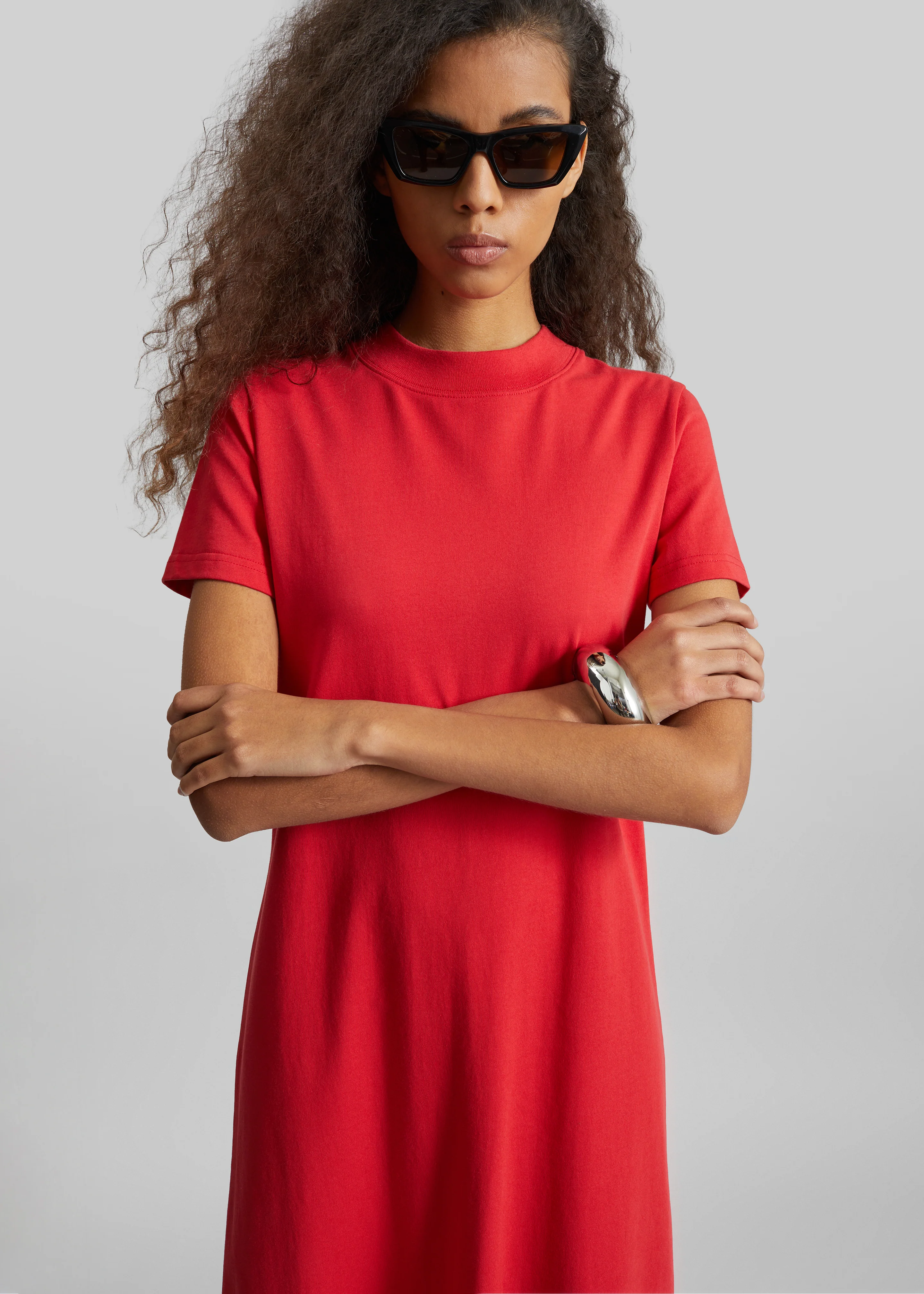 Malo T-Shirt Dress - Red - Image 2