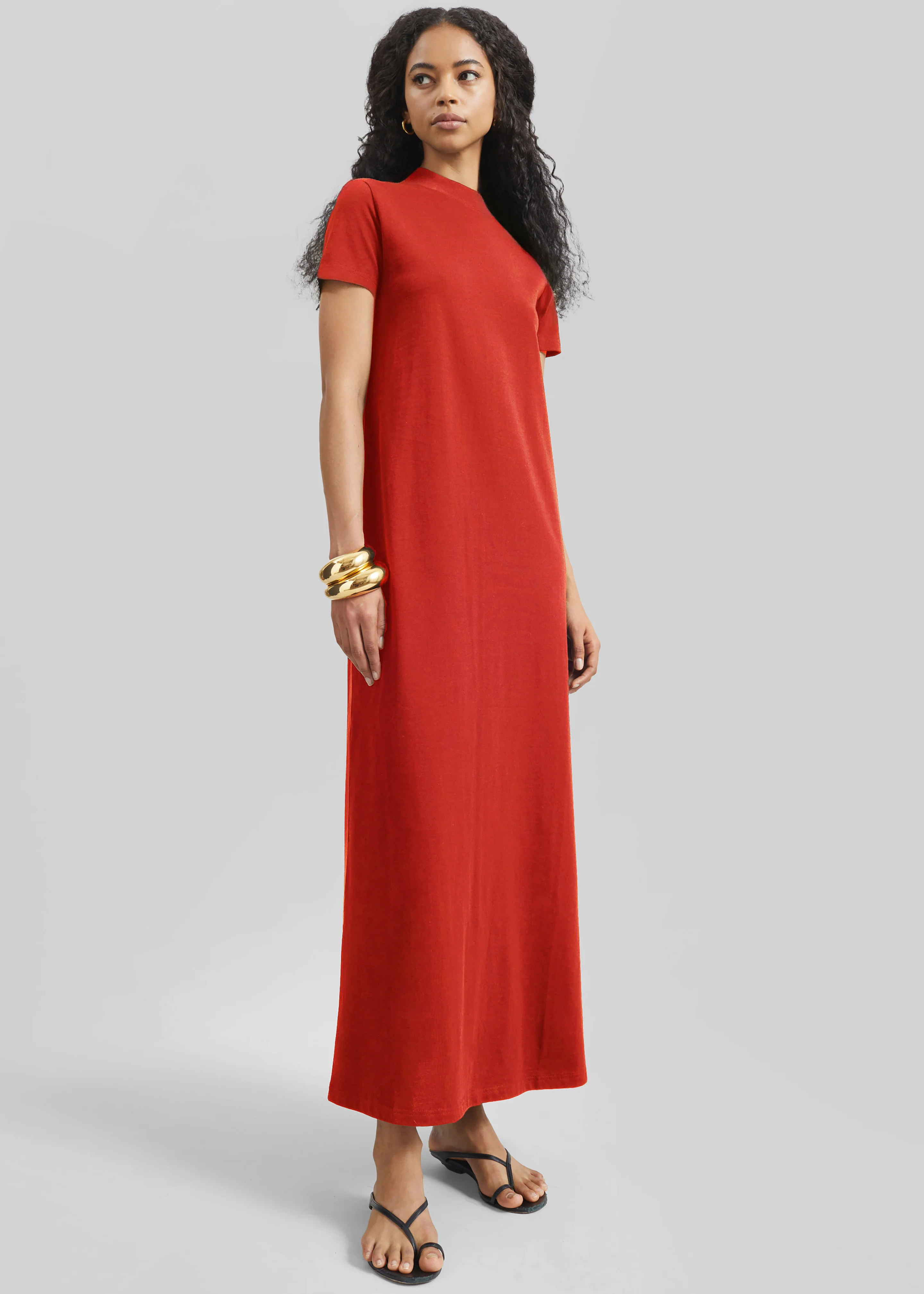 Malo T-Shirt Dress - Red - Image 6