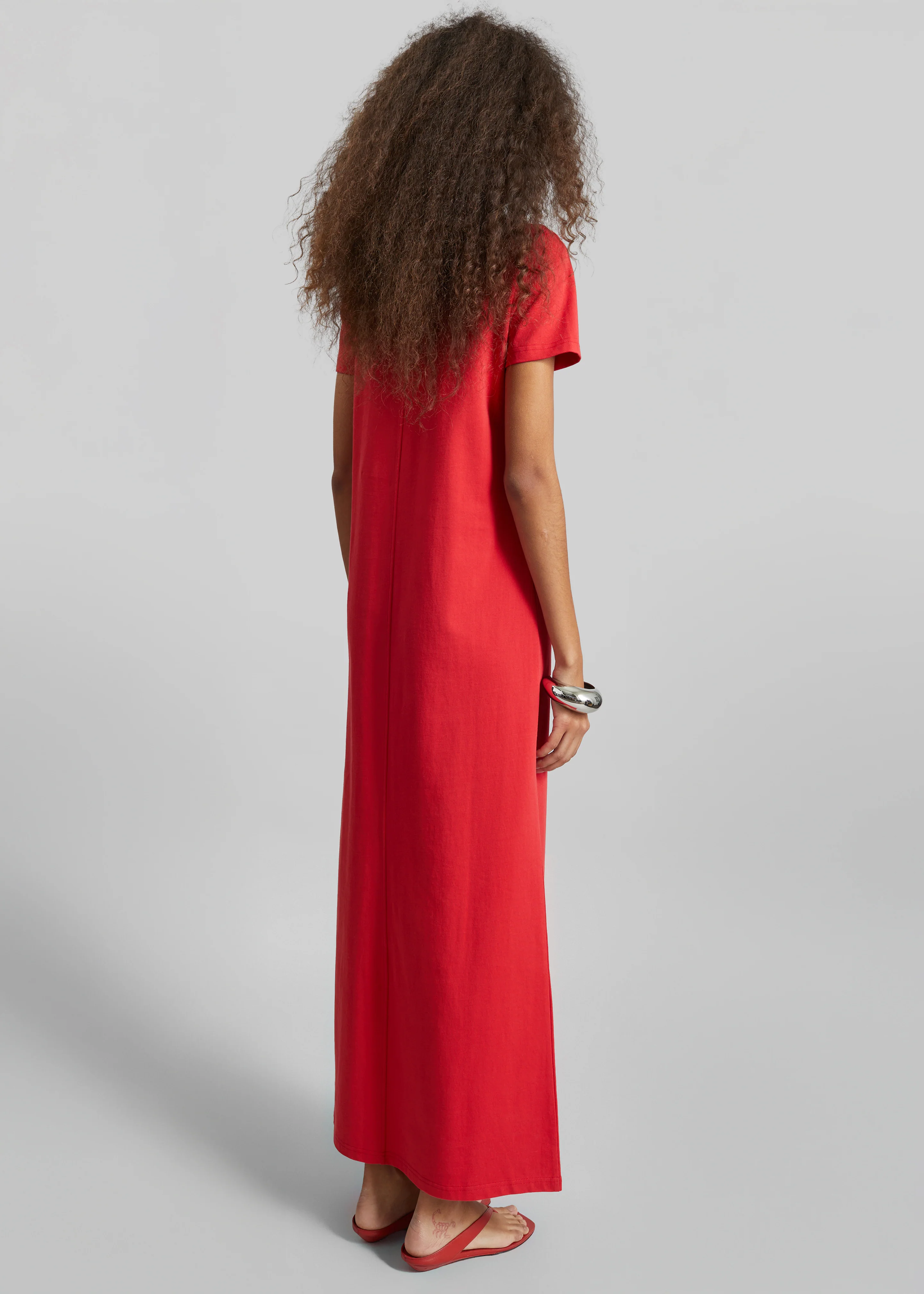 Malo T-Shirt Dress - Red - Image 7
