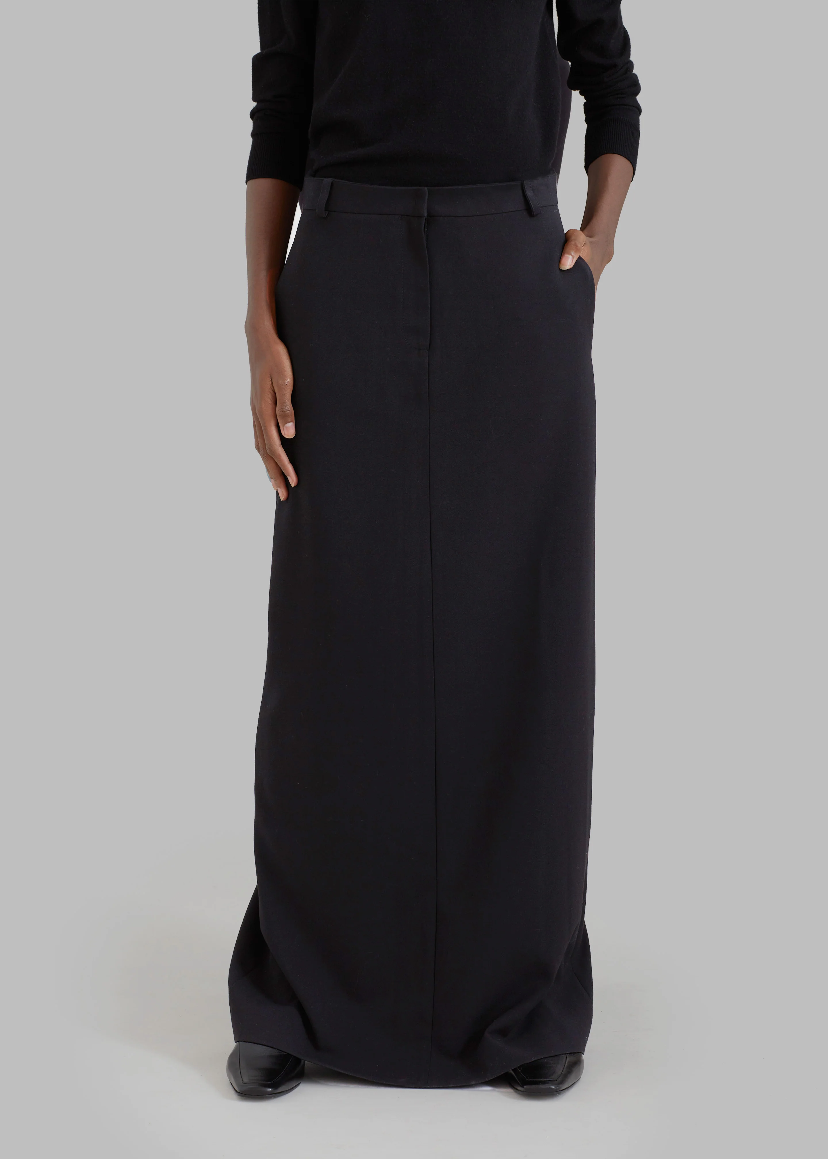 Malvo Long Pencil Skirt - Black - Image 8