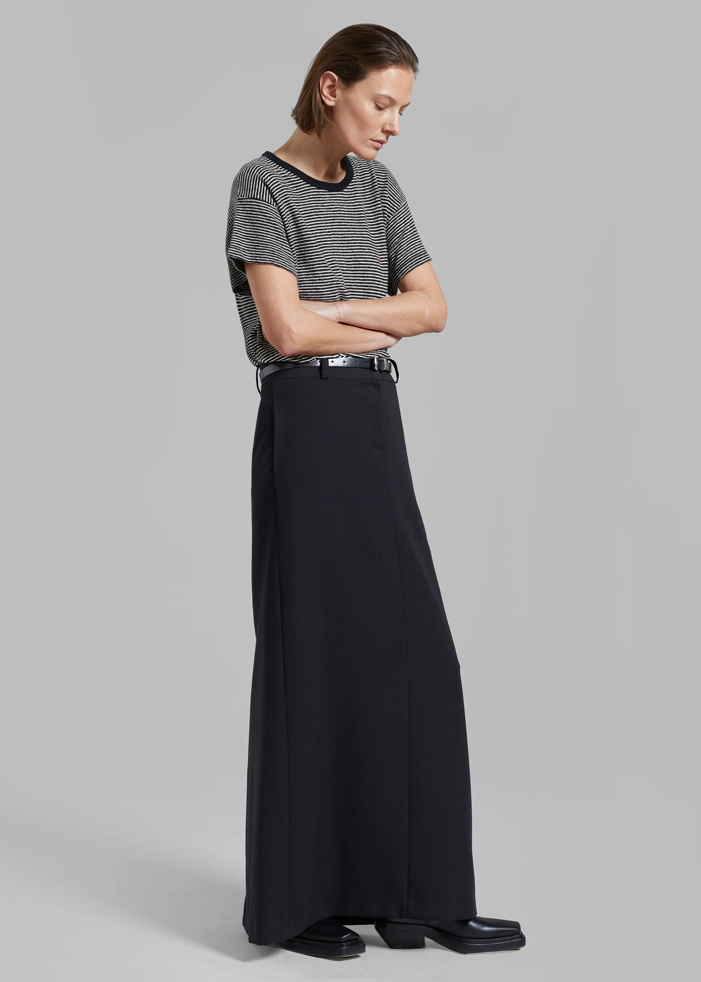 Malvo Long Pencil Skirt - Black - Image 9