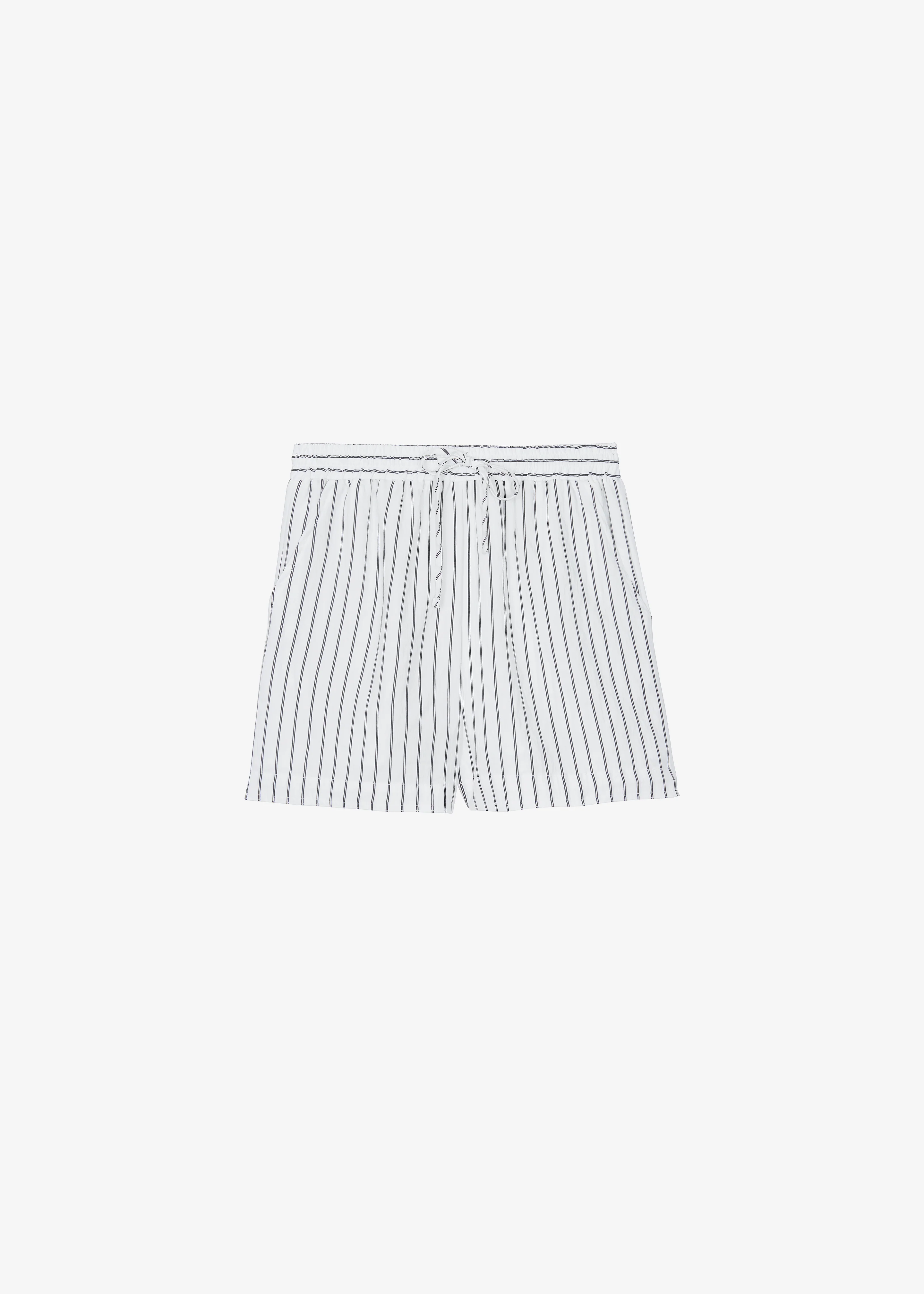 Manisa Mini Shorts - White/Black Stripe - Image 9