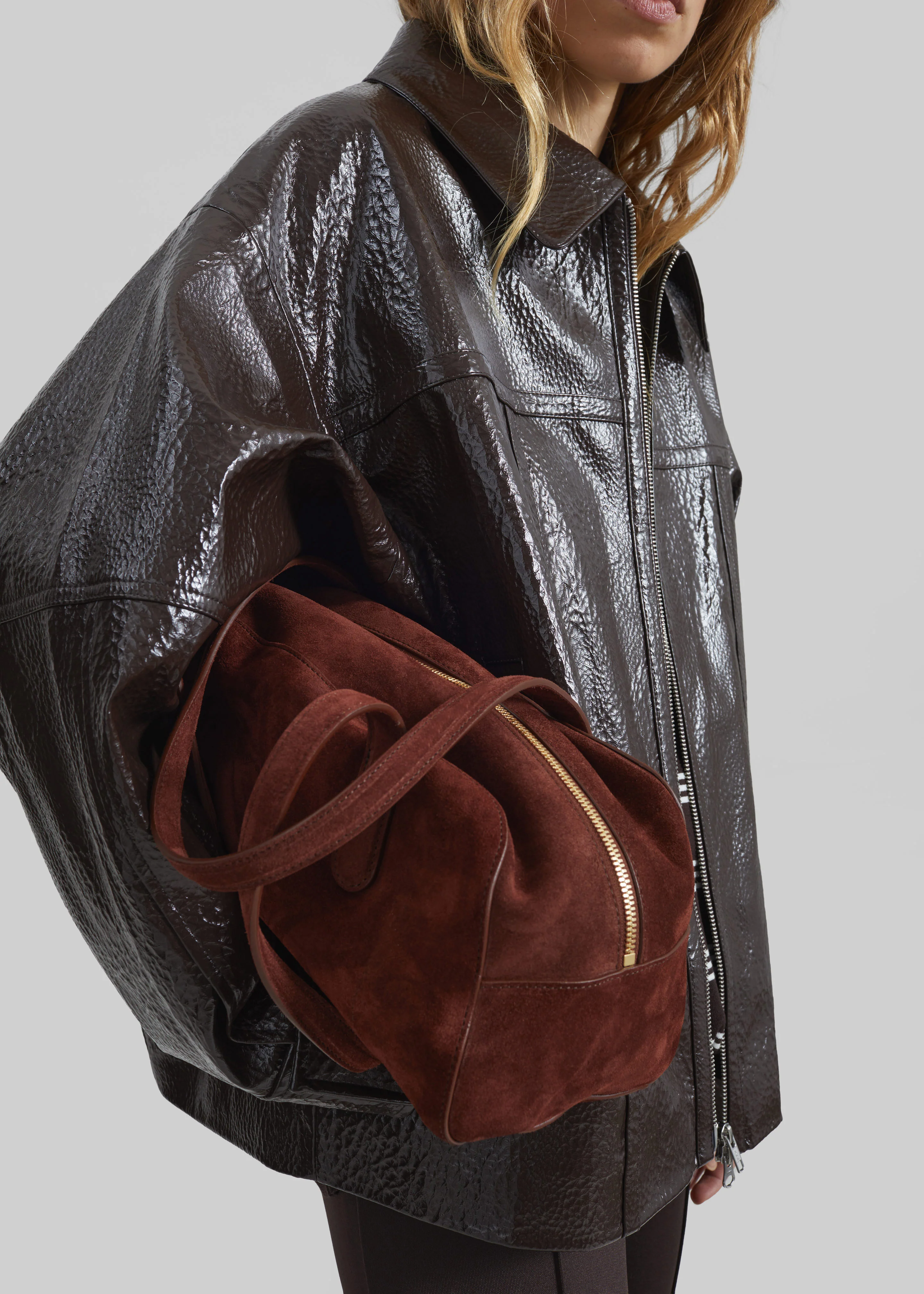 Mansur Gavriel Helios Bag - Chocolate - Image 3
