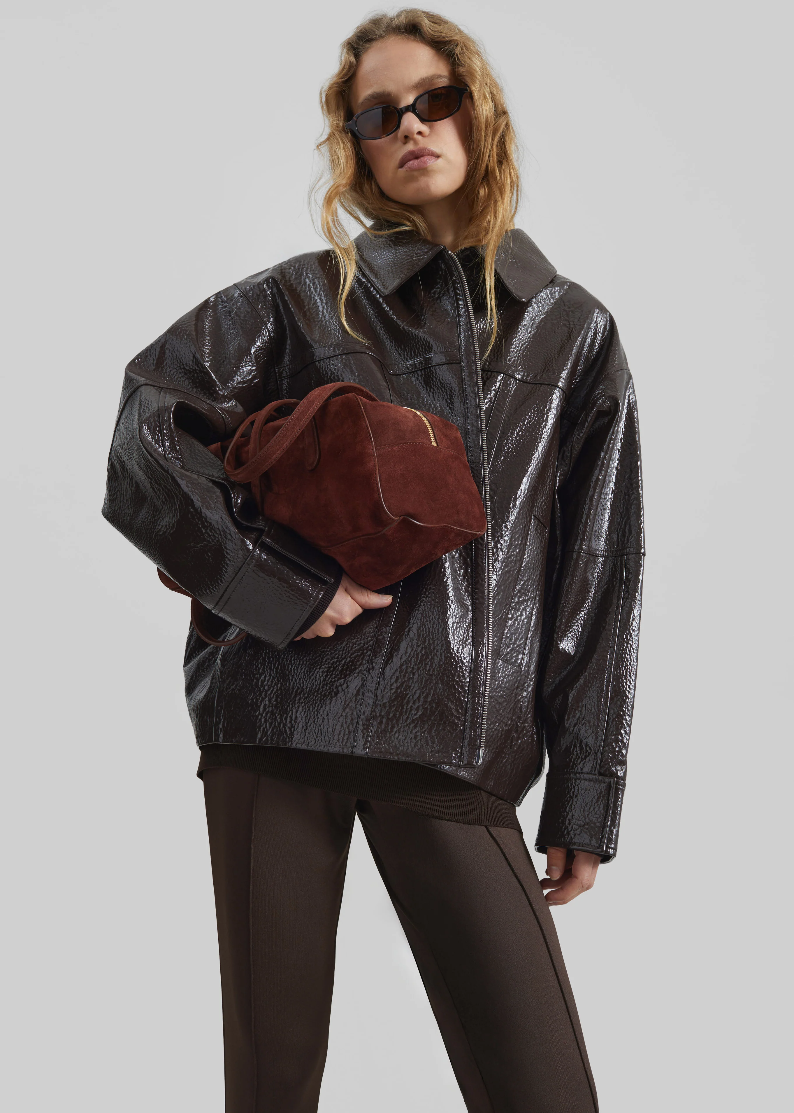 Mansur Gavriel Helios Bag - Chocolate - Image 6