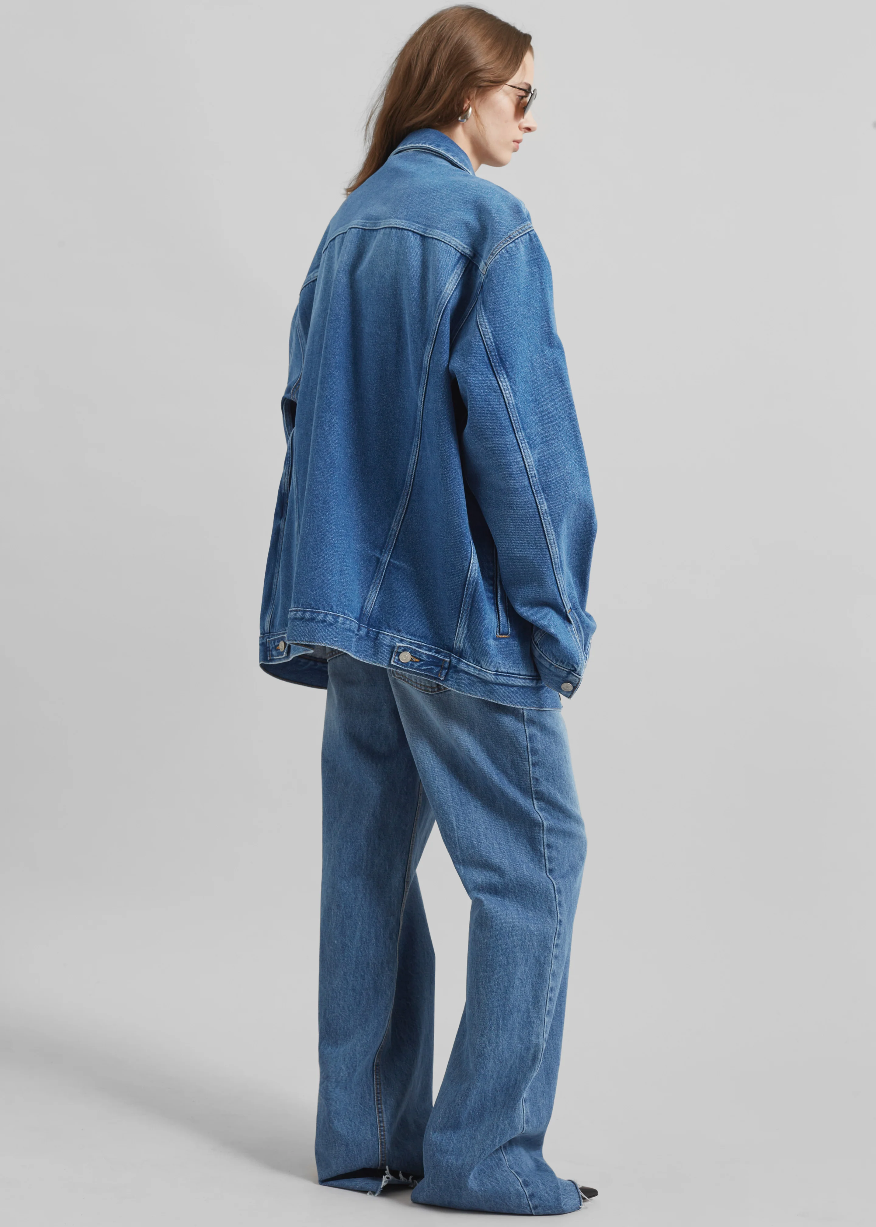 Marden Denim Jacket - Medium Wash - Image 8