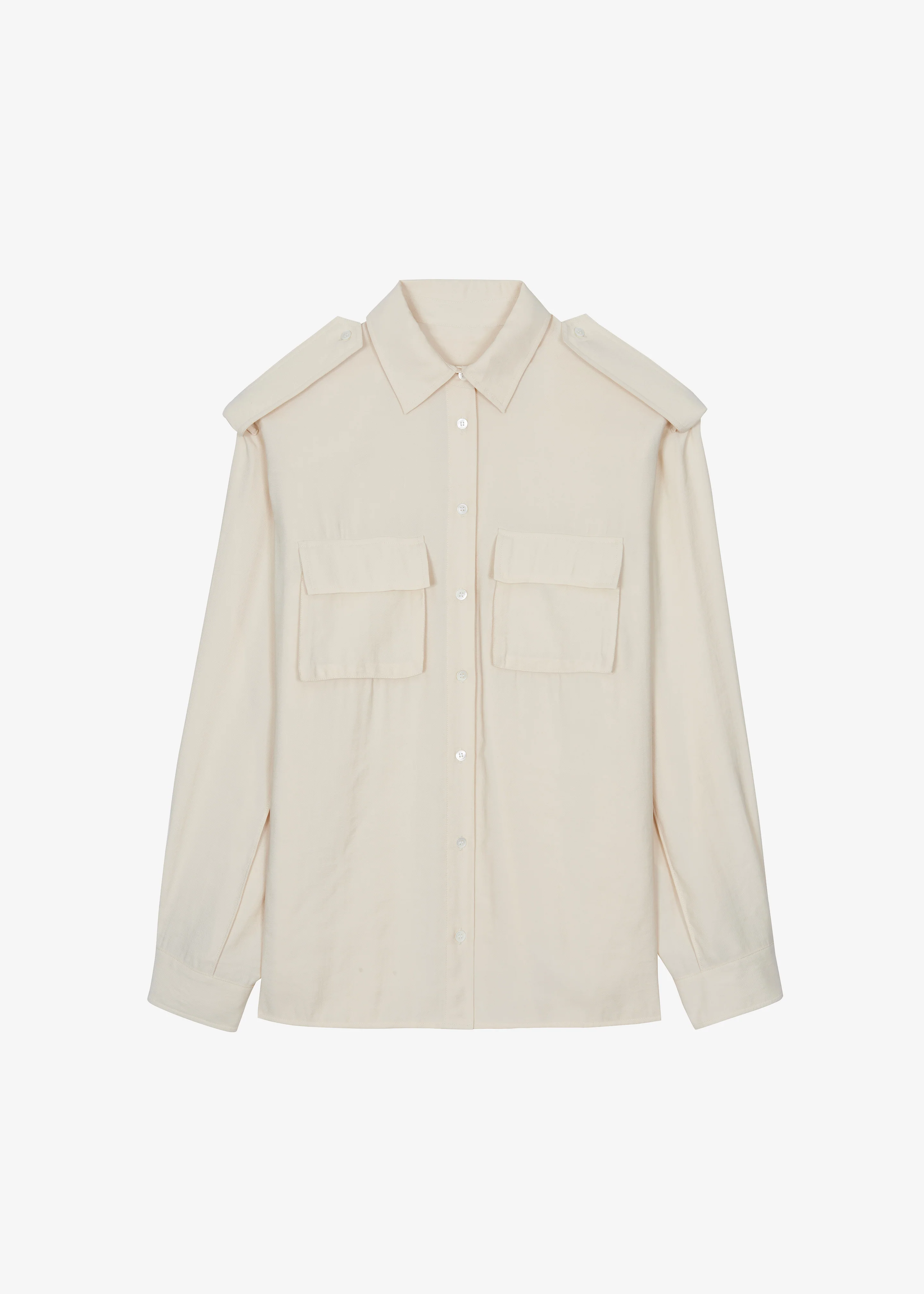 Marlon Button Up Shirt - Beige - Image 9