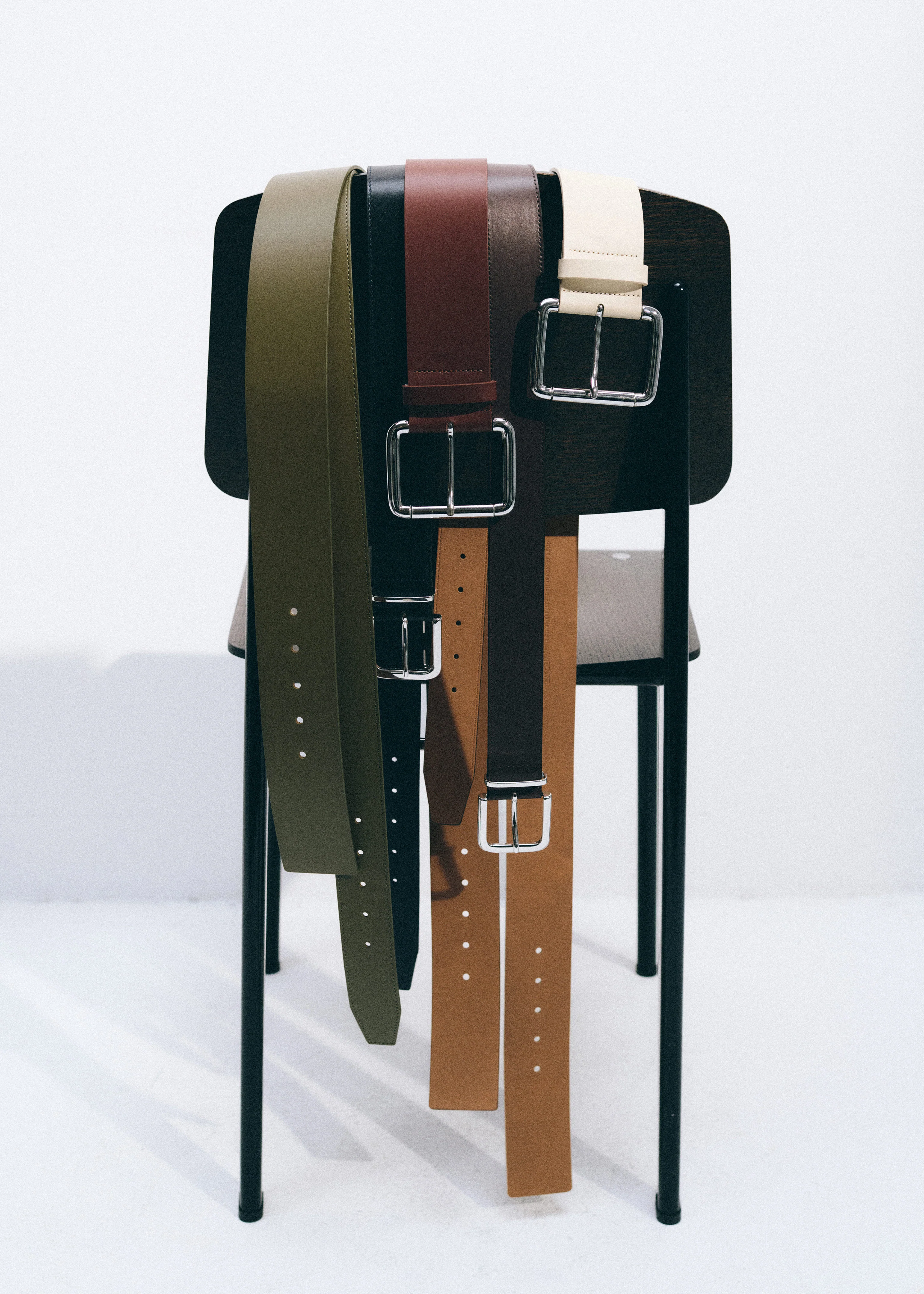 Marty Leather Belt - Army Green - Image 3