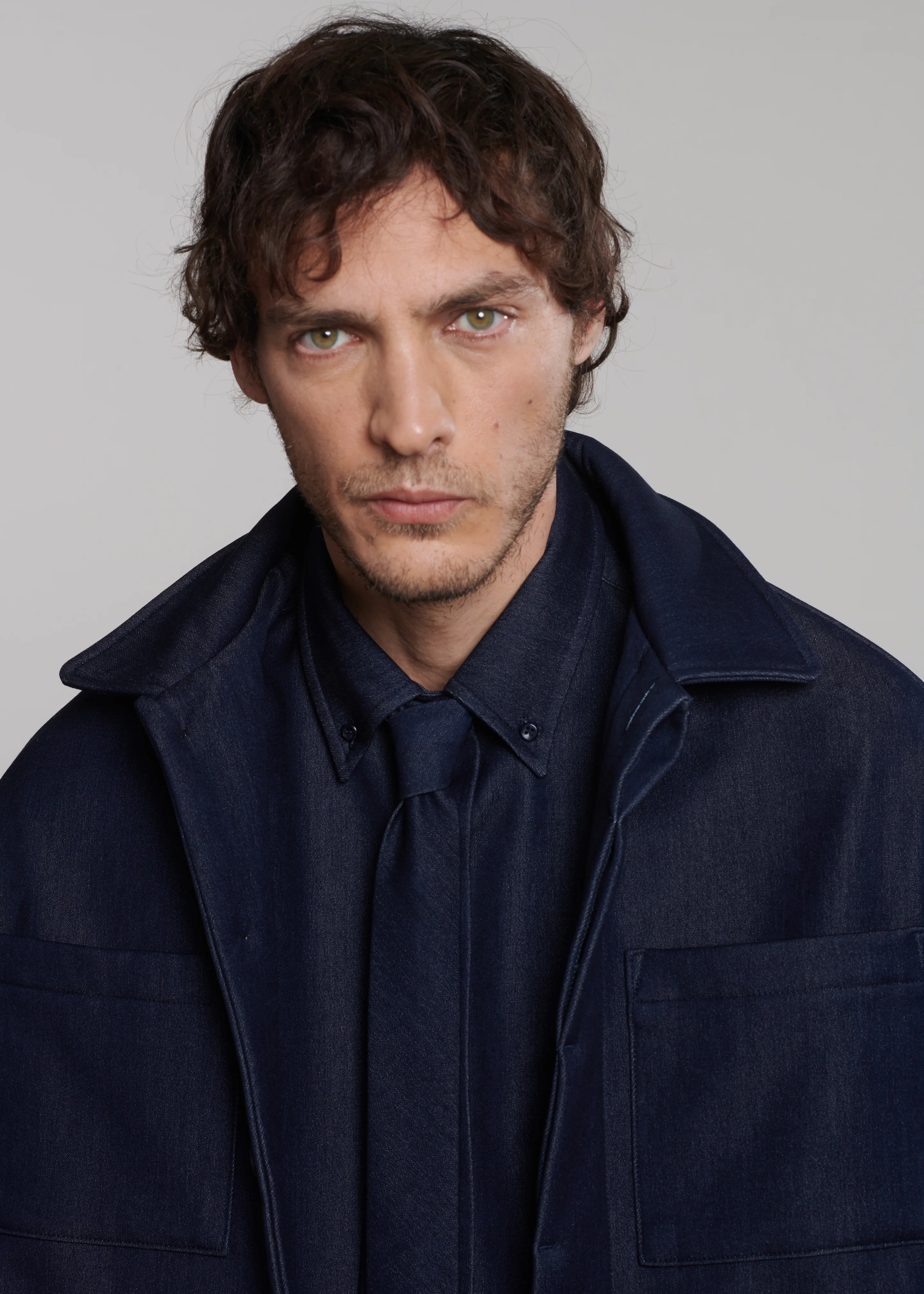 Mason Boxy Jacket - Indigo - Image 4