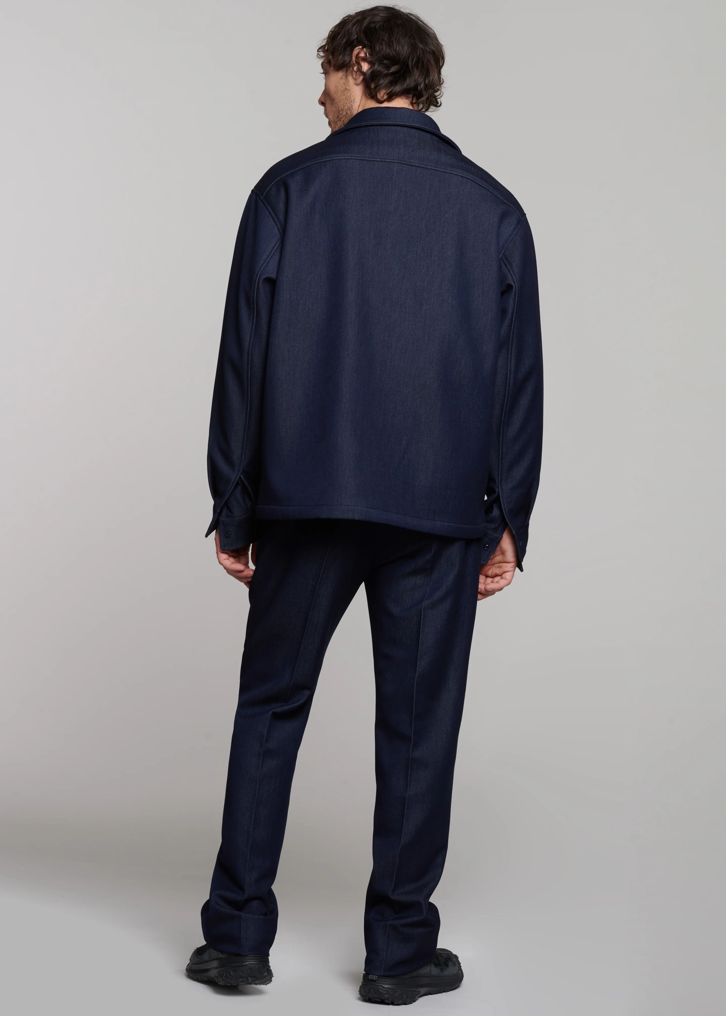 Mason Boxy Jacket - Indigo - Image 6