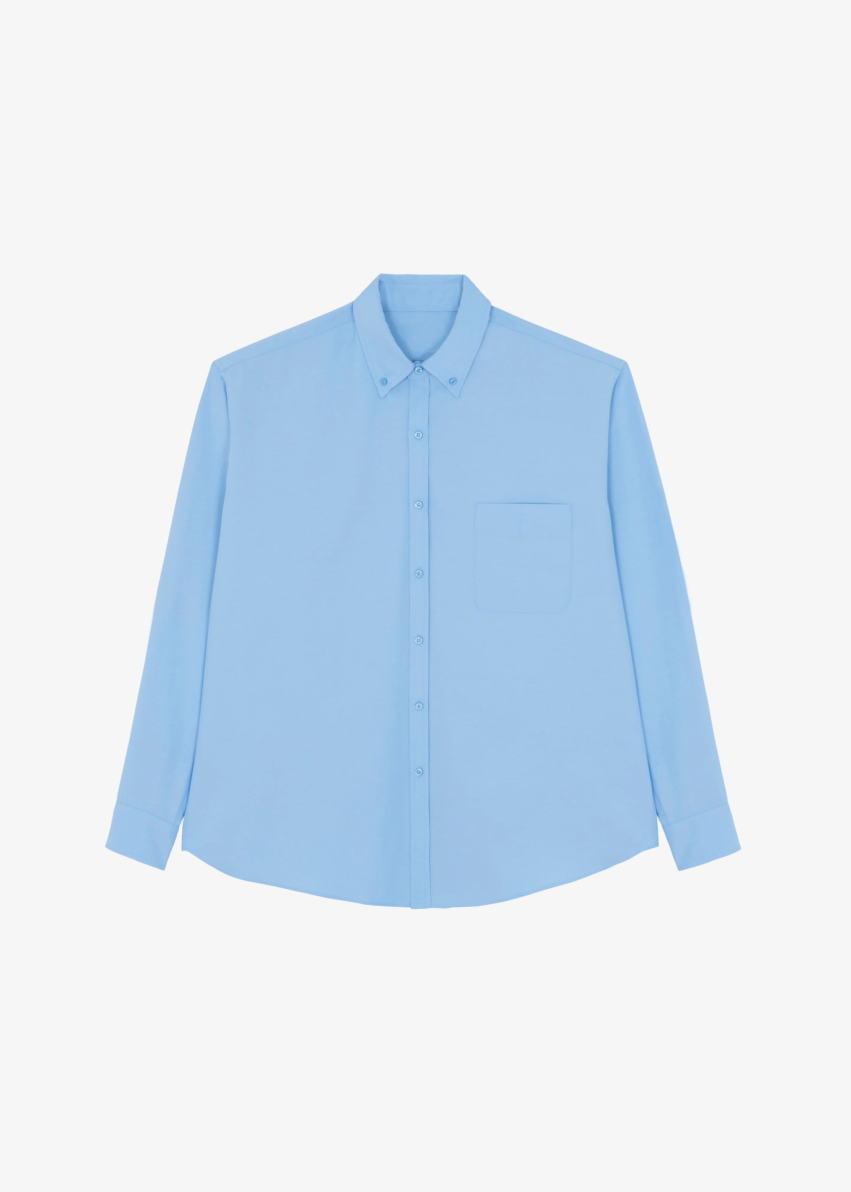 Mason Button Up Shirt - Blue - Image 9