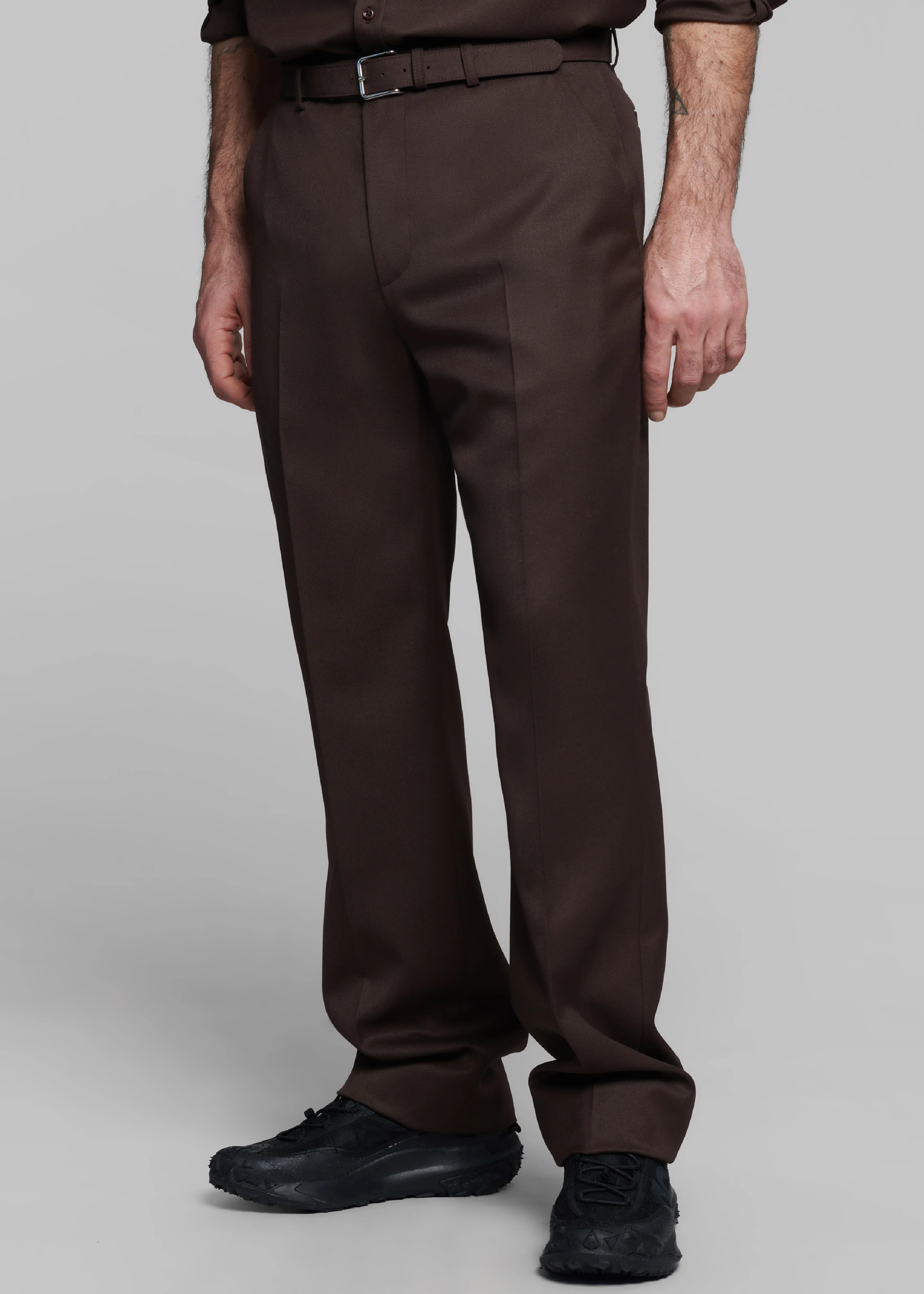 Mason Wool Trousers - Brown - Image 6