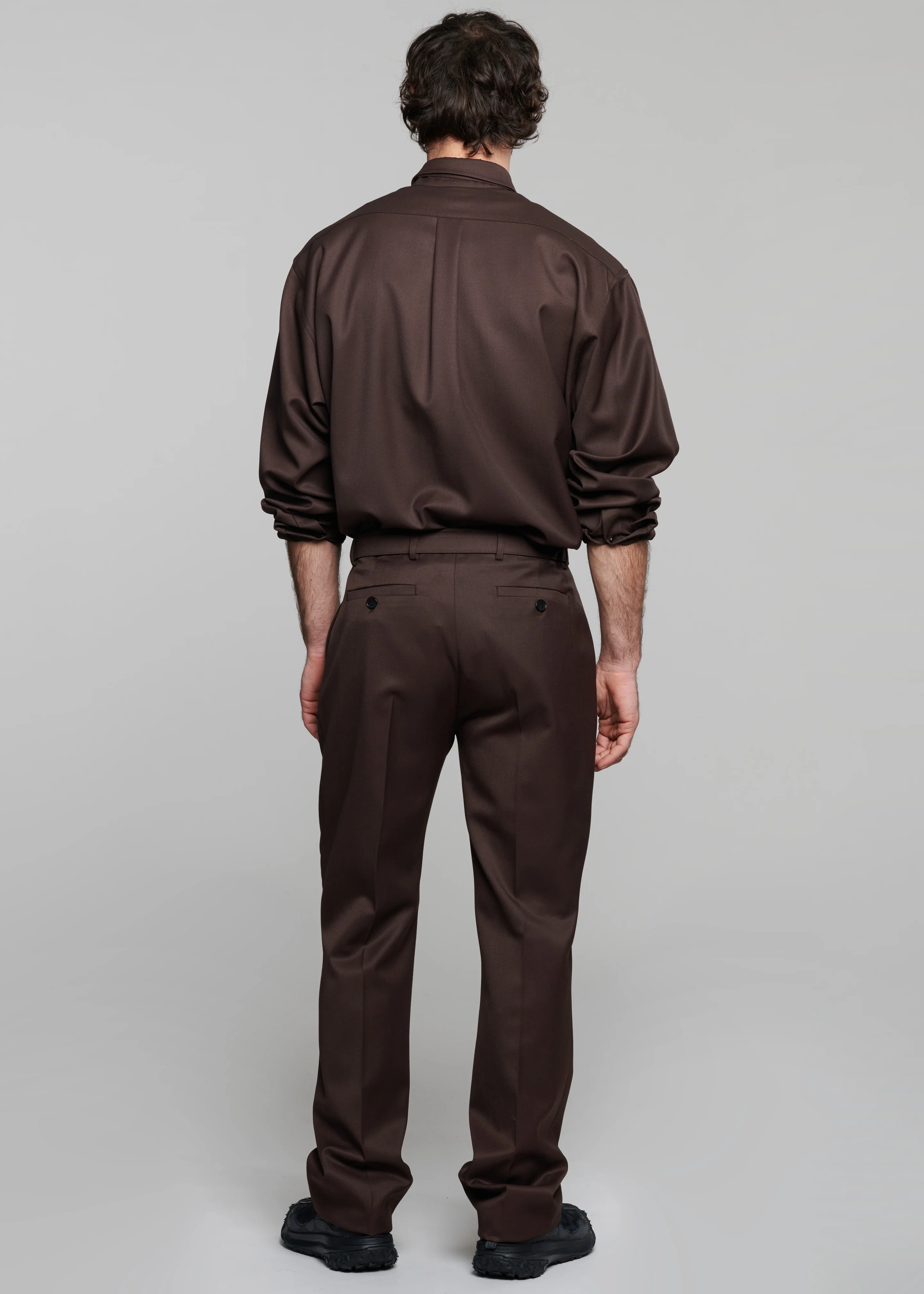 Mason Wool Trousers - Brown - Image 9