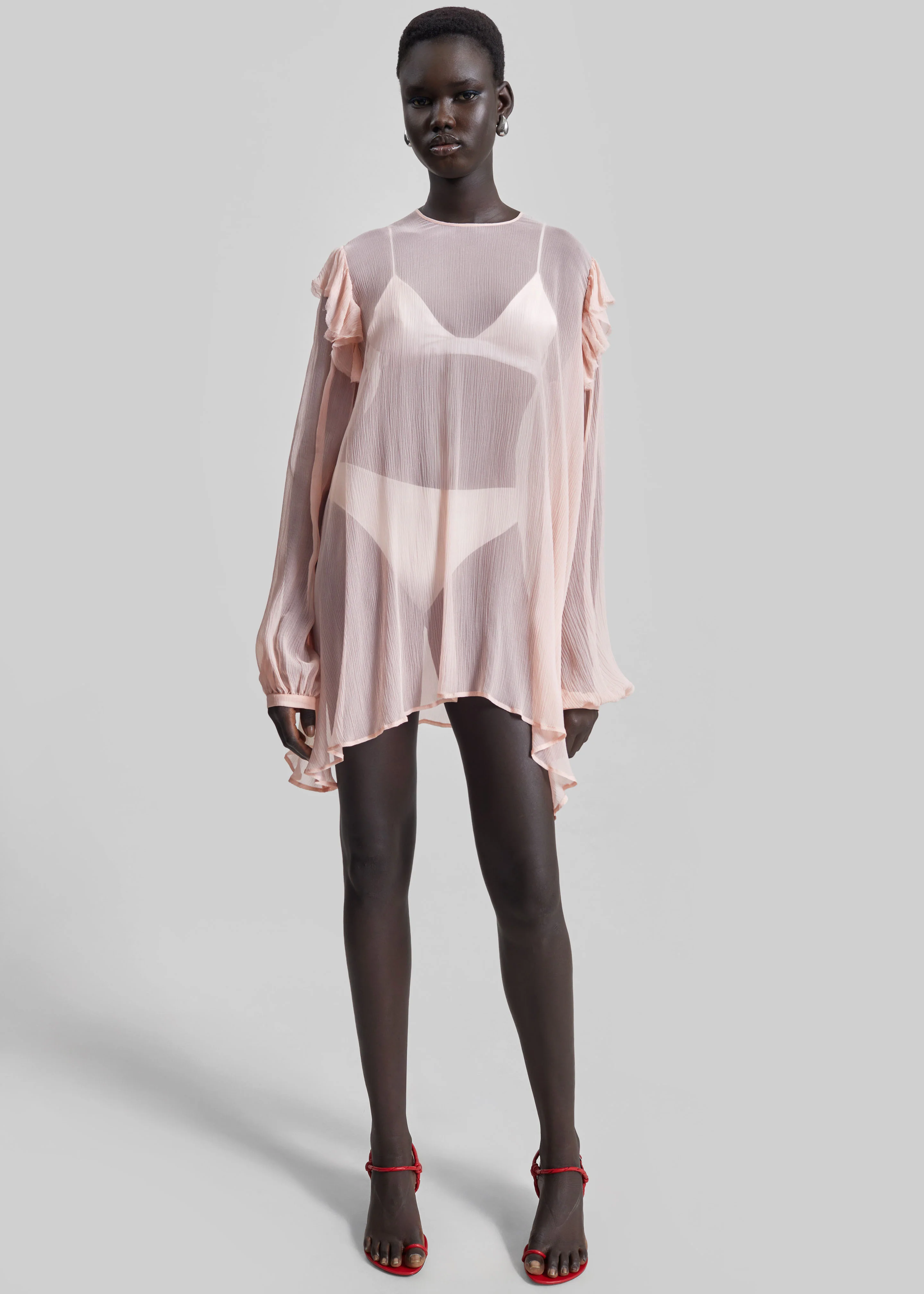 Matin Varese Mini Dress - Palest Pink - Image 3