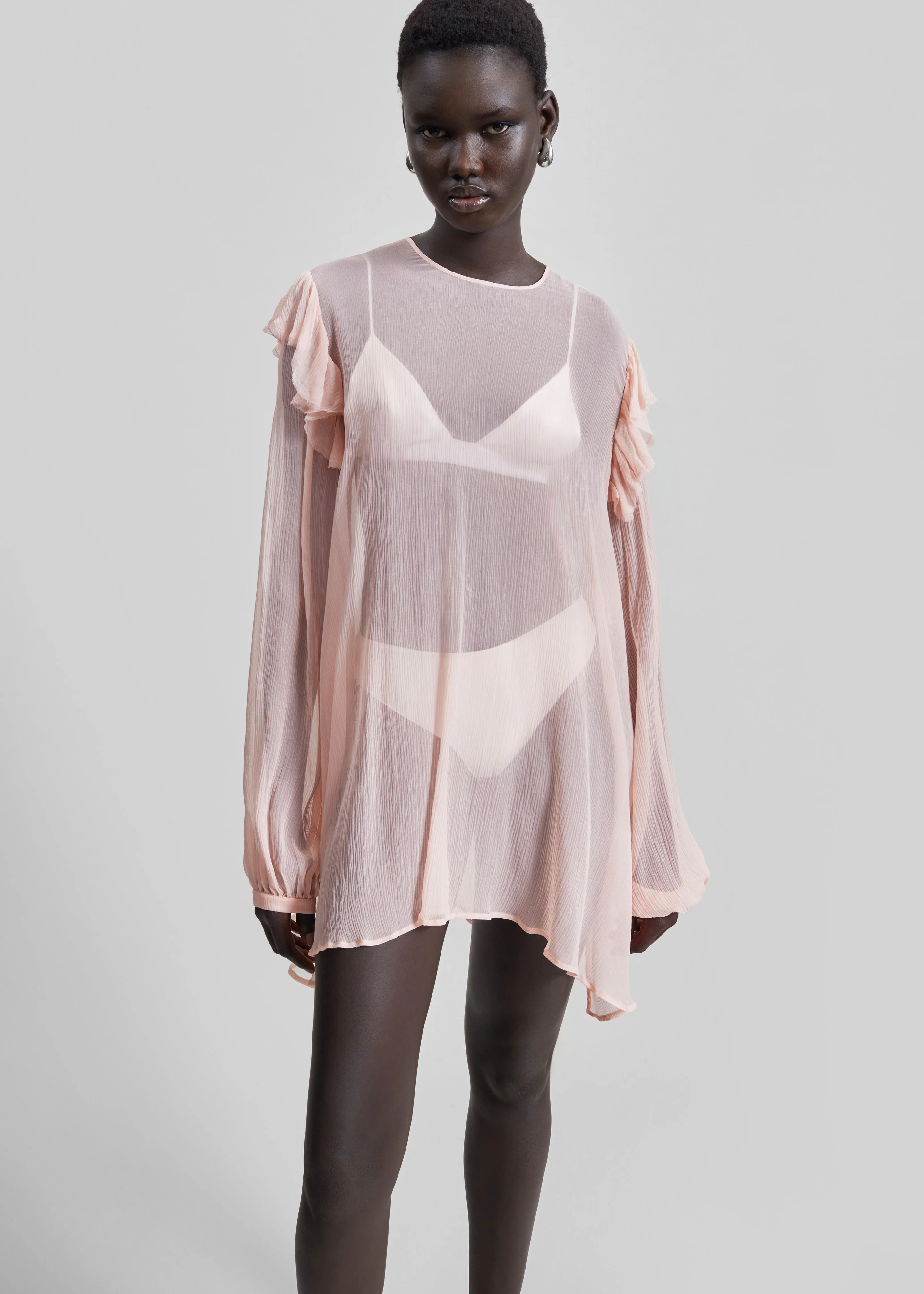 Matin Varese Mini Dress - Palest Pink - Image 4