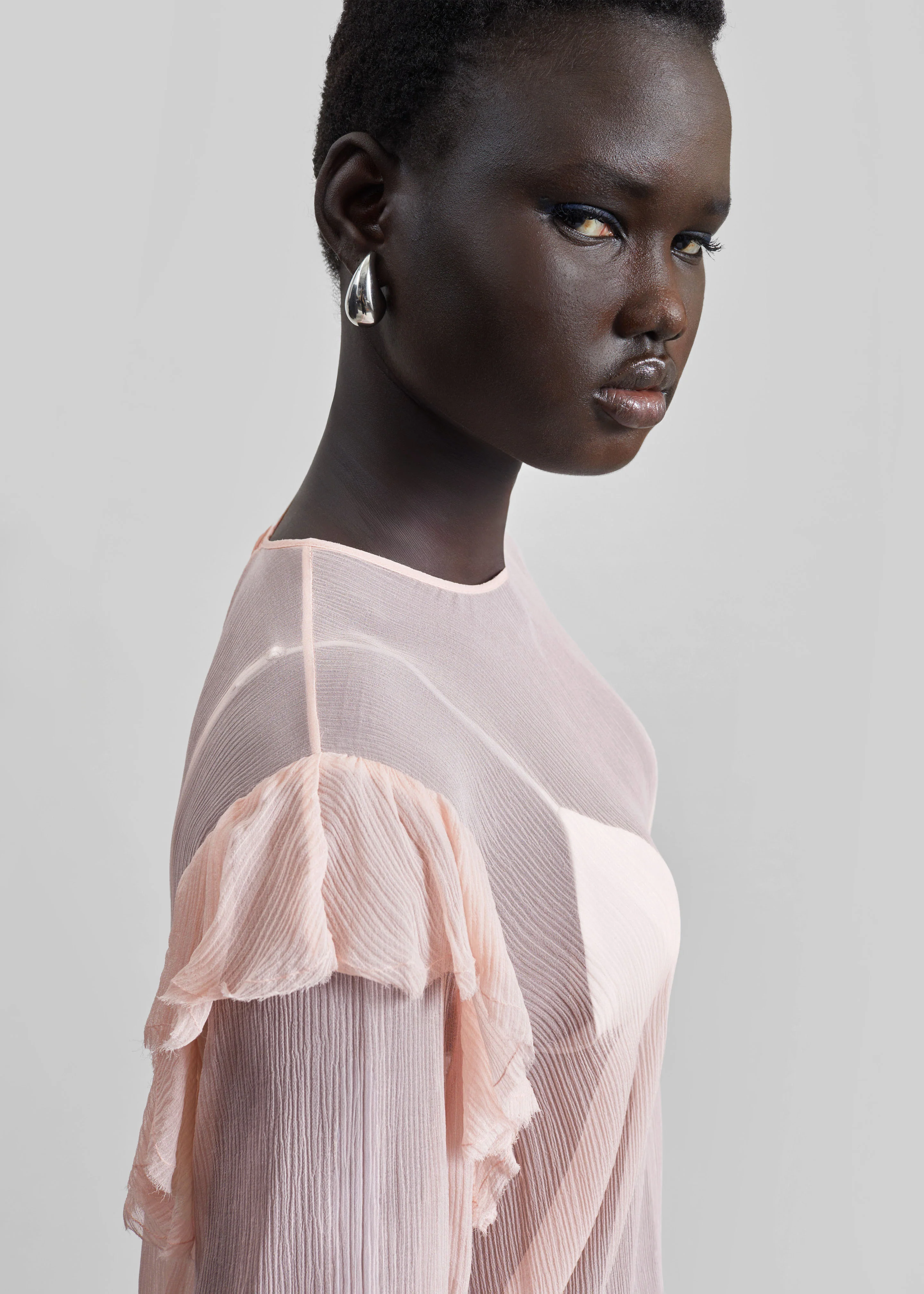 Matin Varese Mini Dress - Palest Pink - Image 5