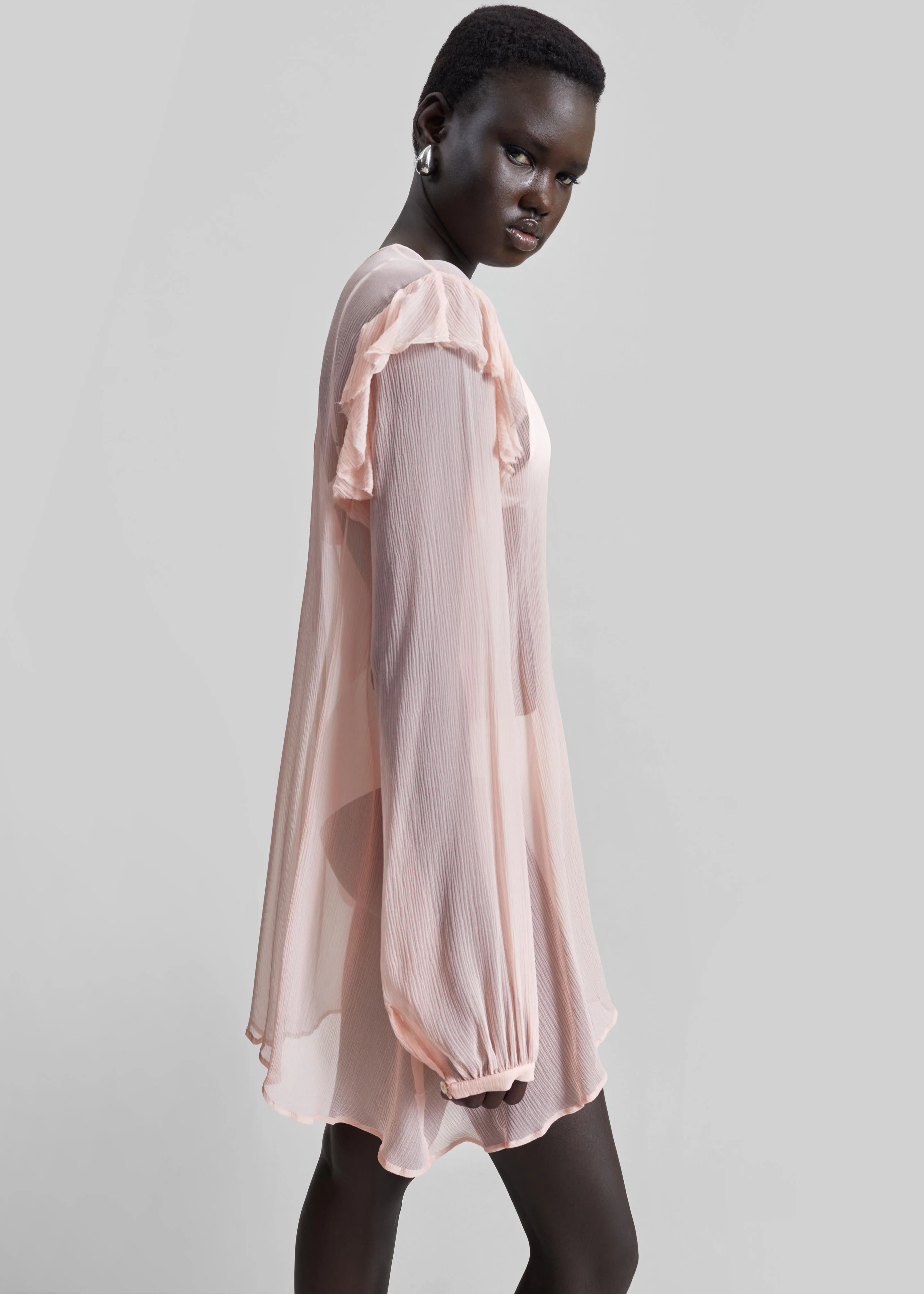 Matin Varese Mini Dress - Palest Pink - Image 6