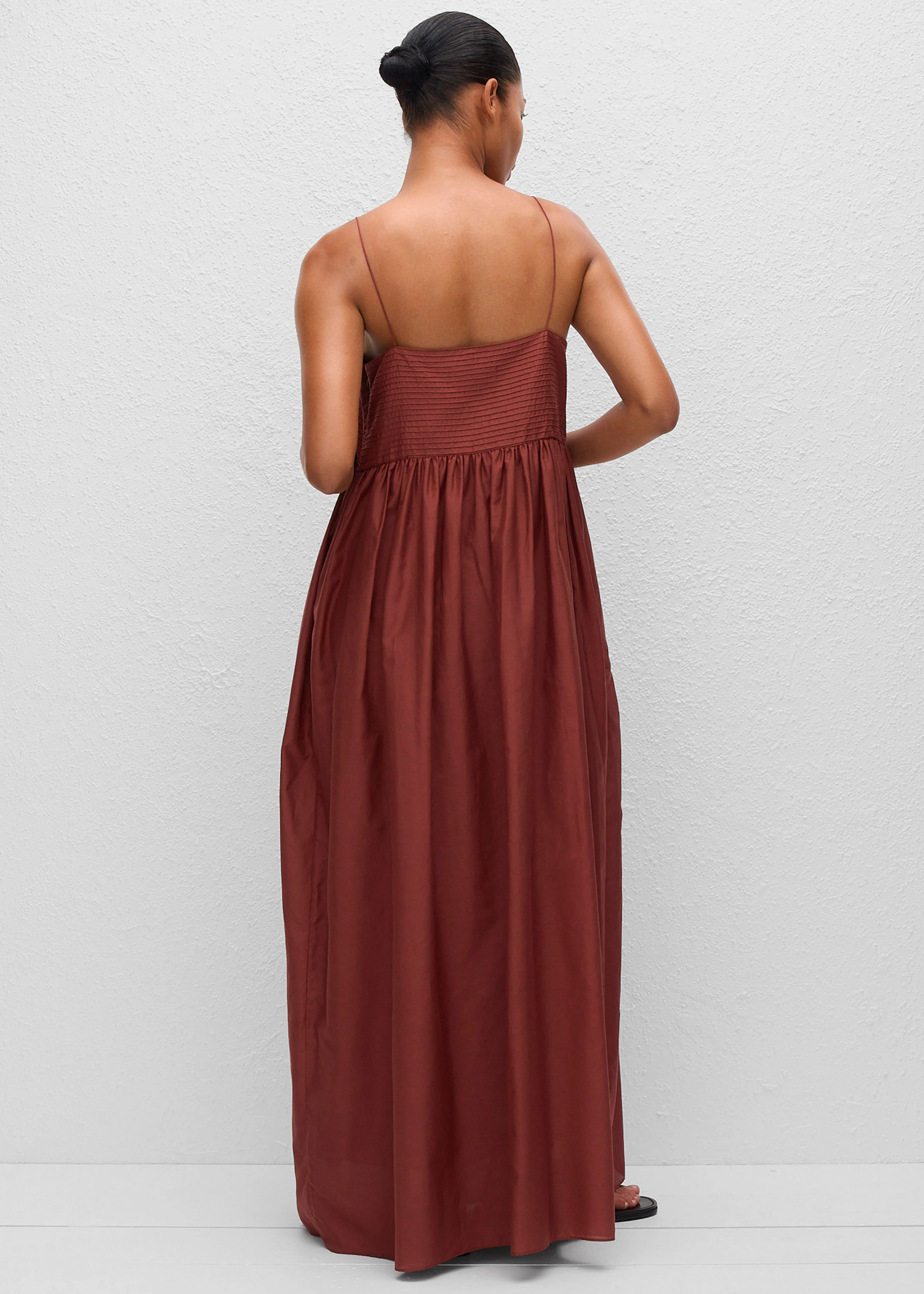 Matteau Empire Pintuck Bodice Dress - Maroc - Image 6
