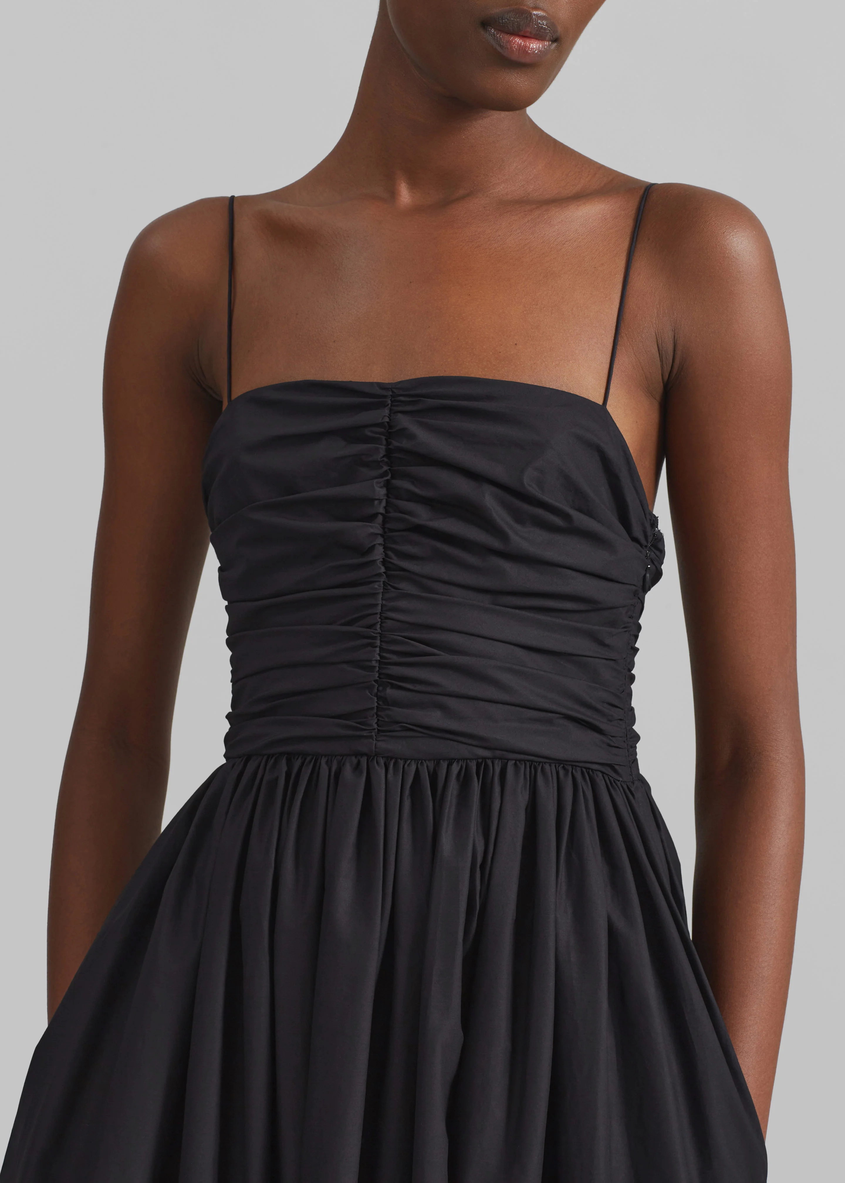Matteau Gathered Bodice Dress - Black - Image 4