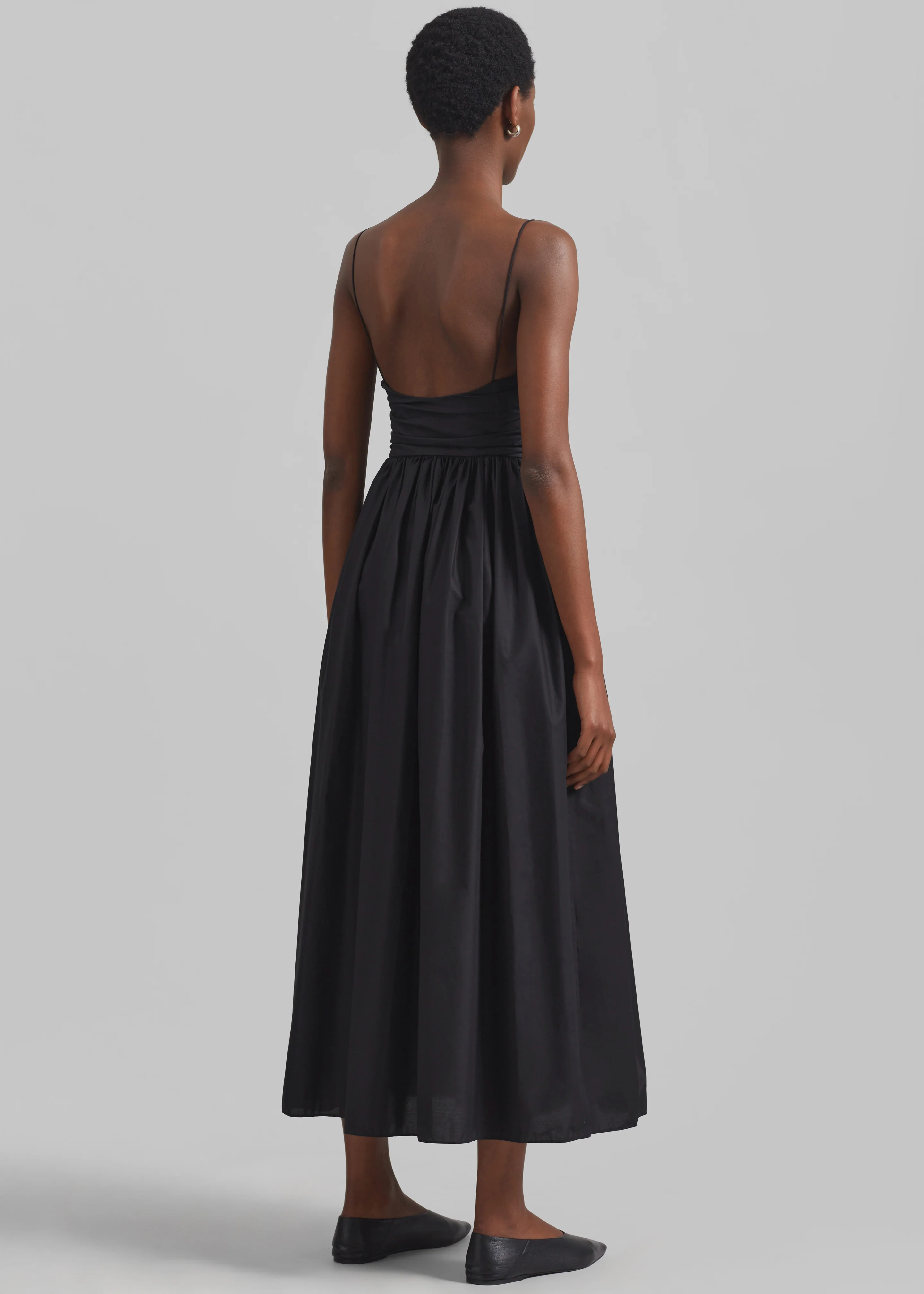 Matteau Gathered Bodice Dress - Black - Image 7