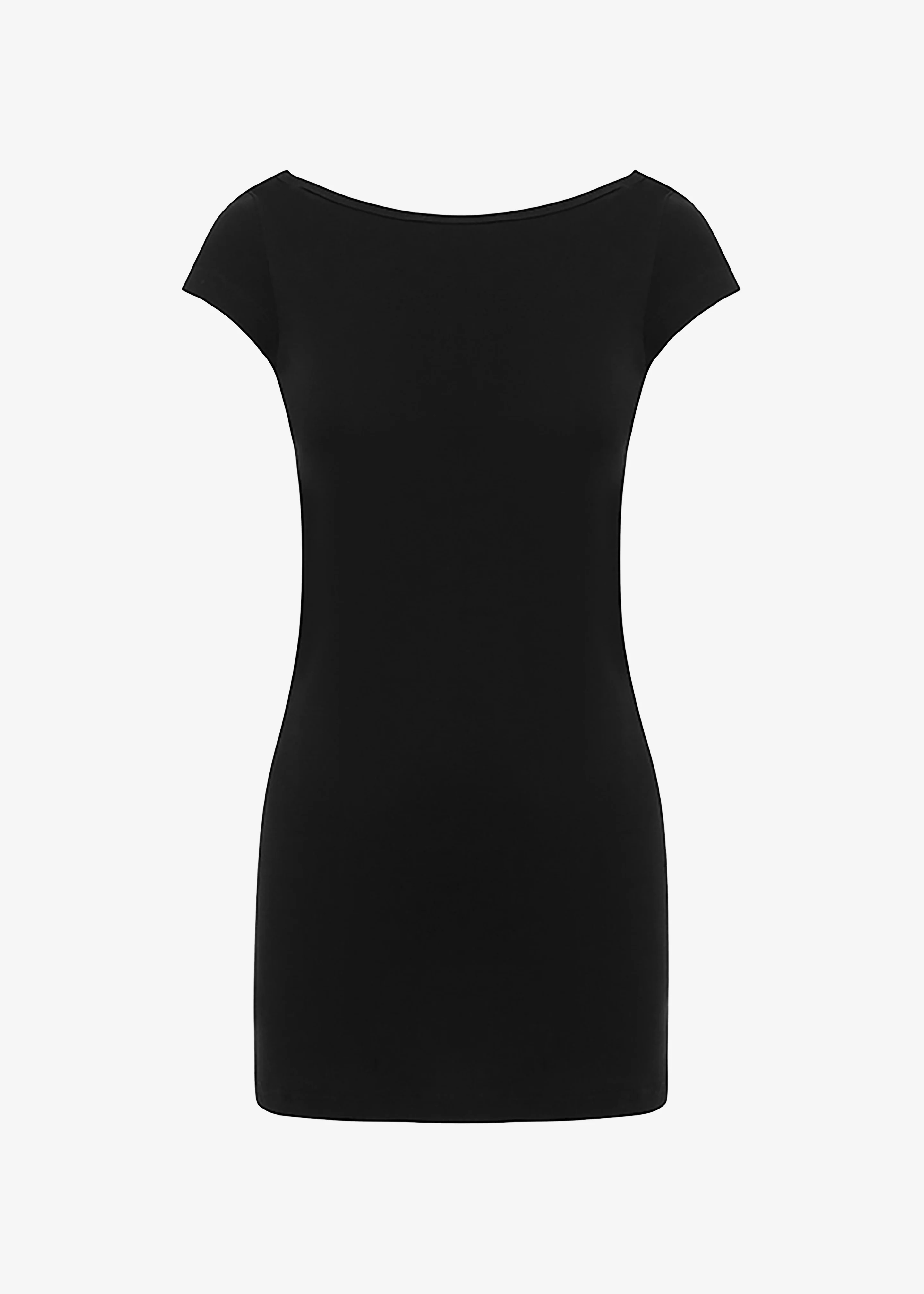 Matteau Low Back Mini Tee Dress - Black - Image 5