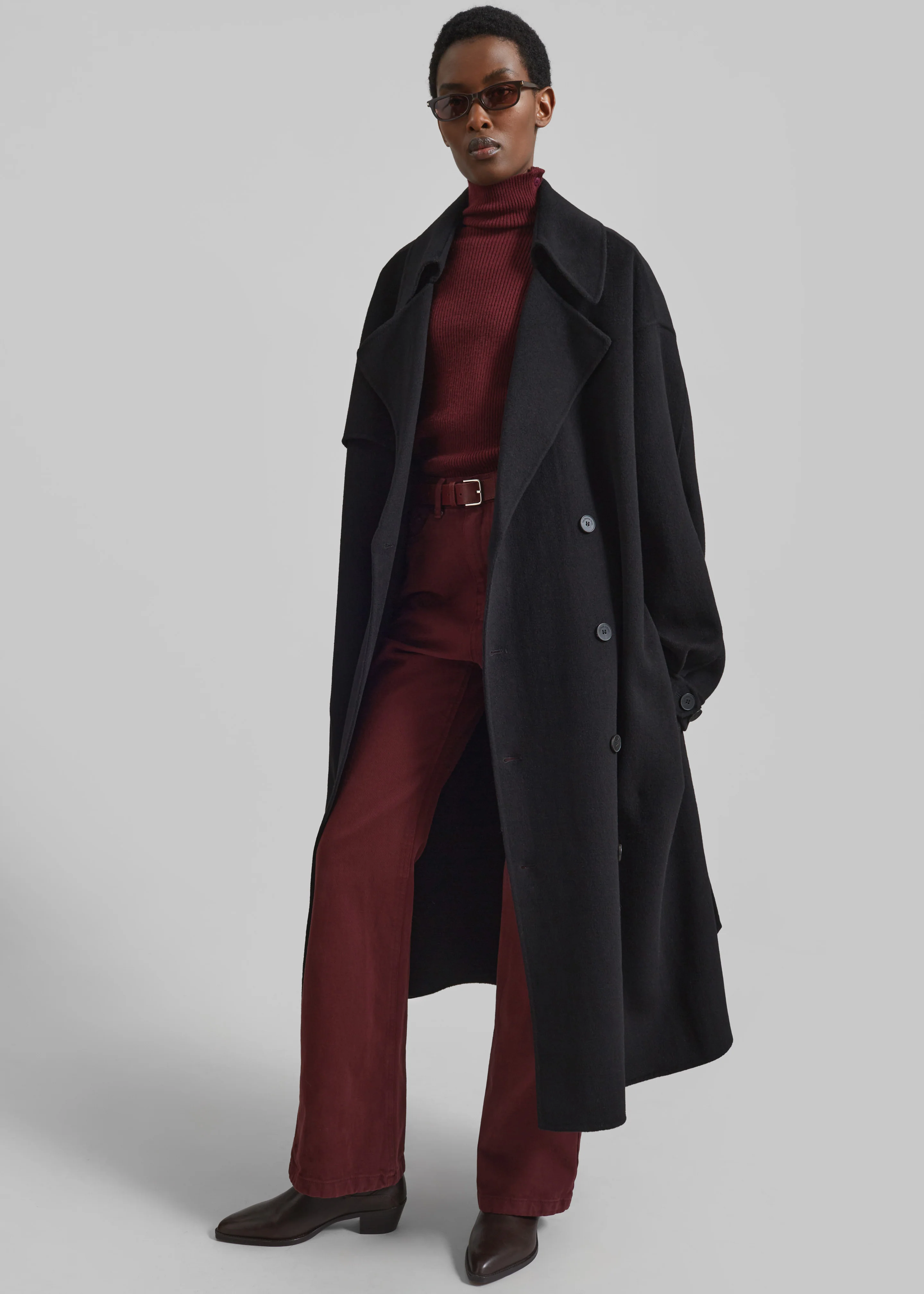 Mavis Long Coat - Black - Image 6