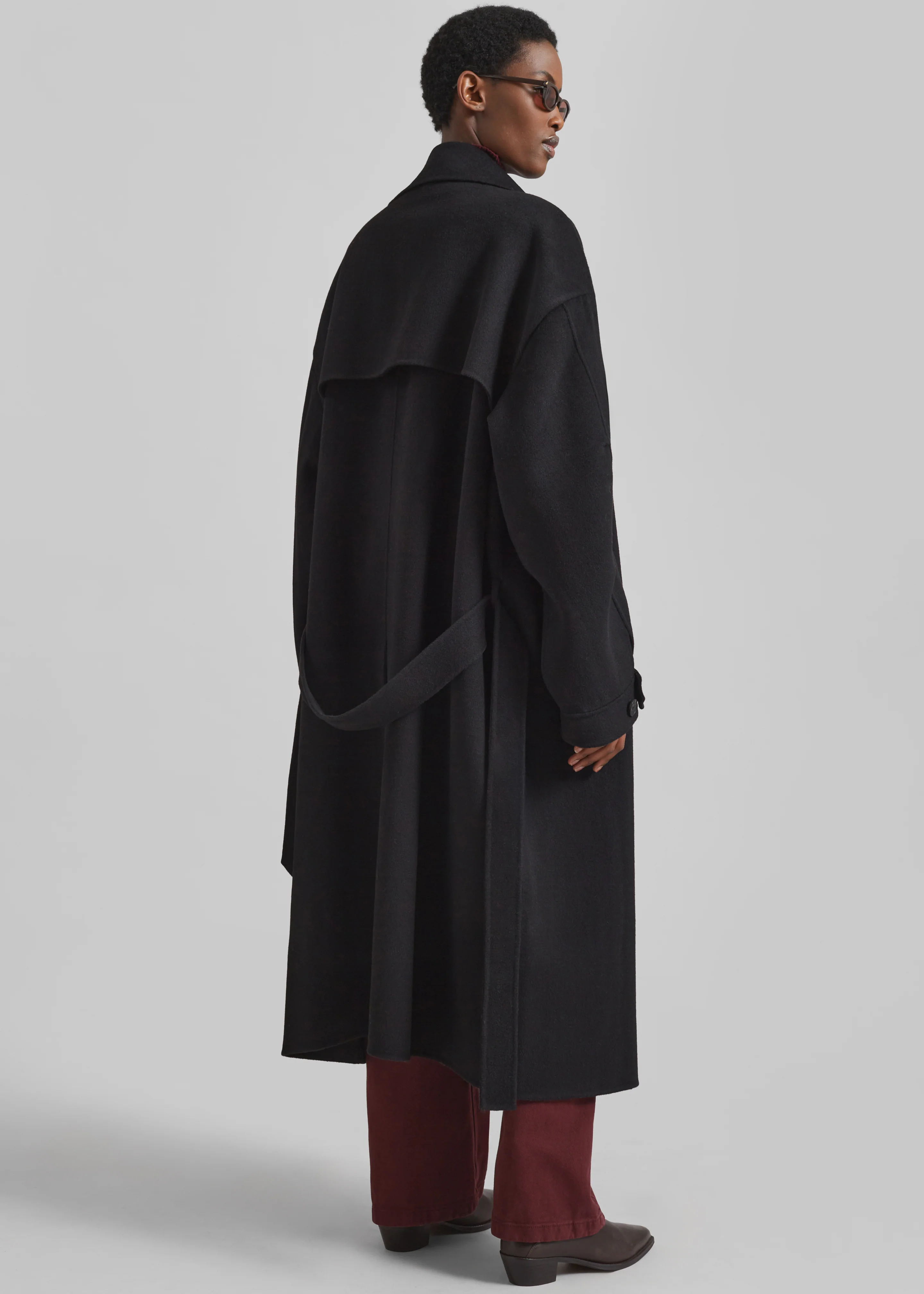 Mavis Long Coat - Black - Image 7