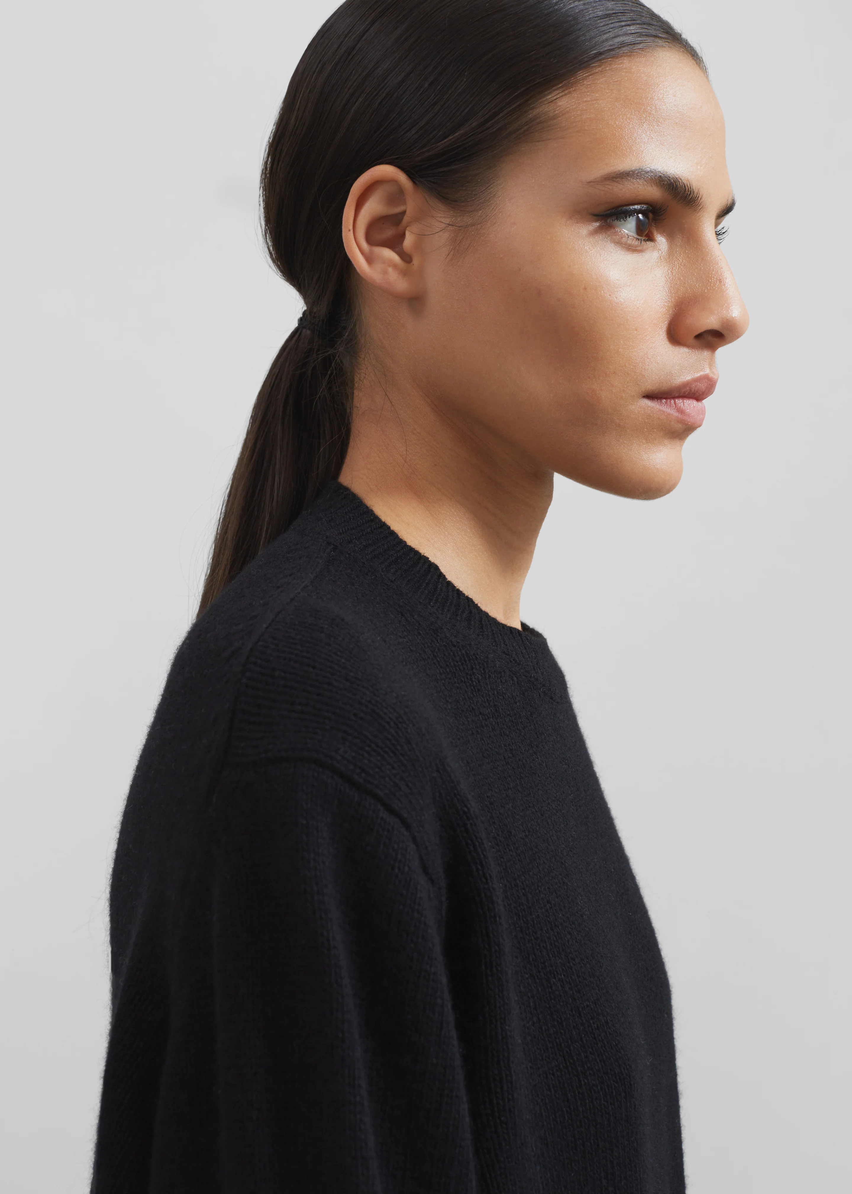 Maxime Knit Sweater Dress - Black - Image 3