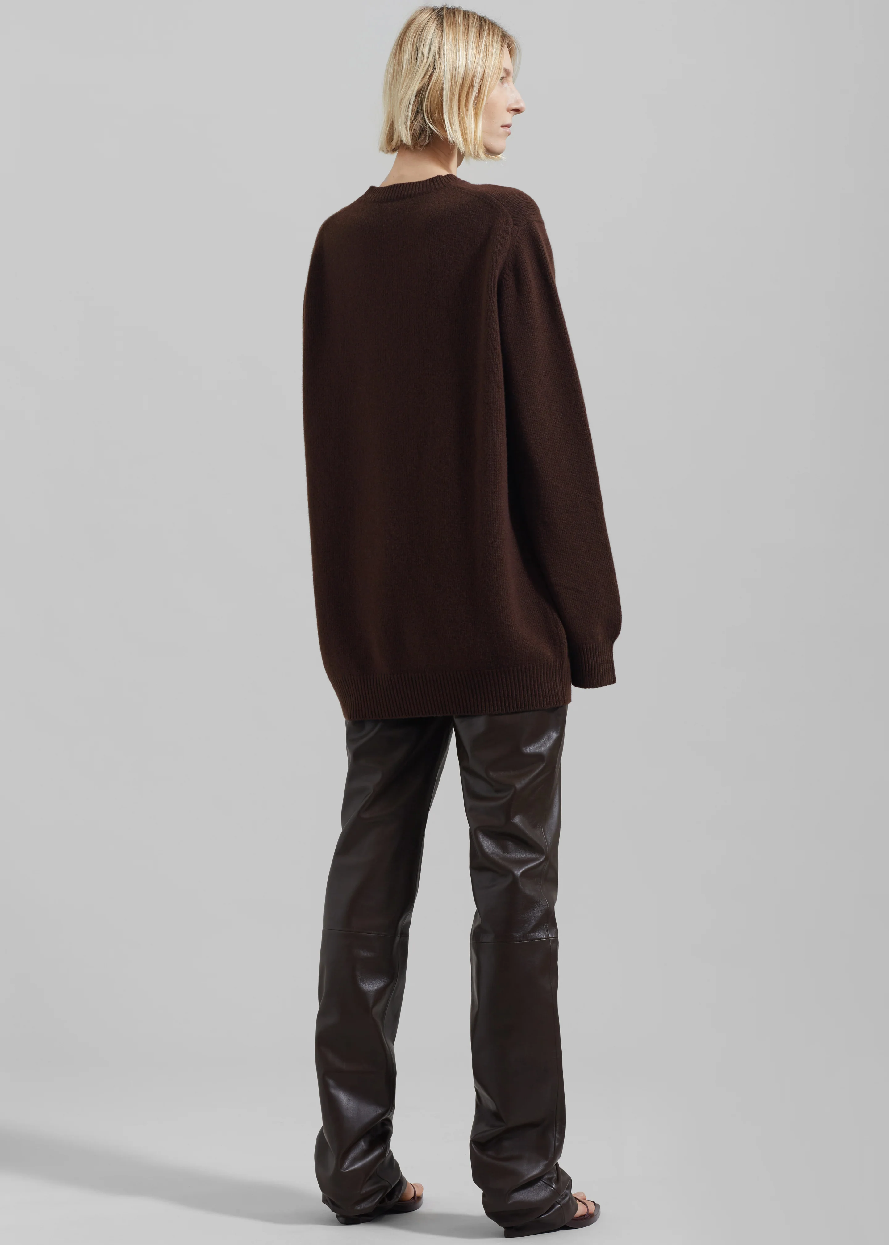 Maxime Knit Sweater Dress - Brown - Image 11