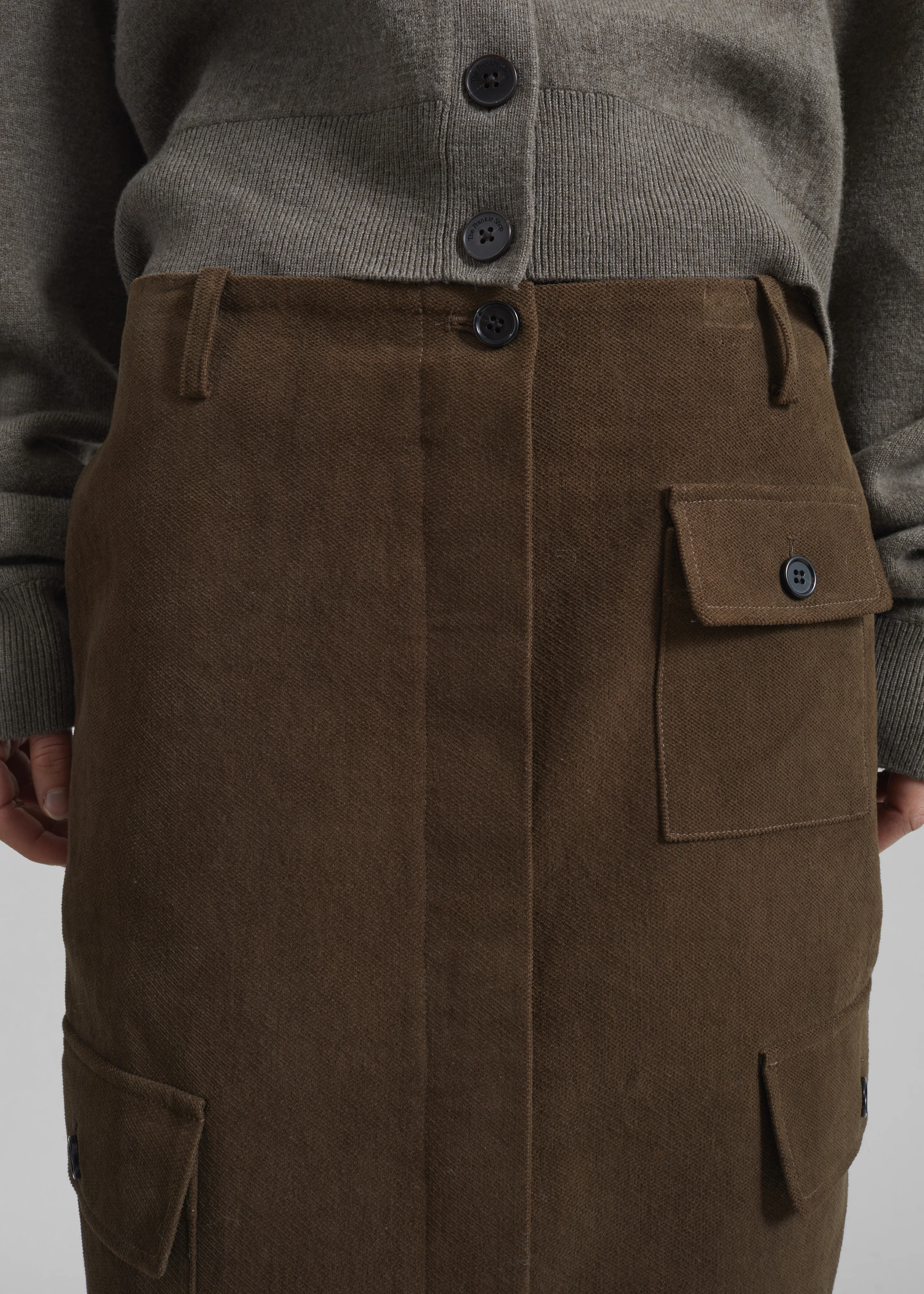 Mayenne Cargo Skirt - Brown - Image 3