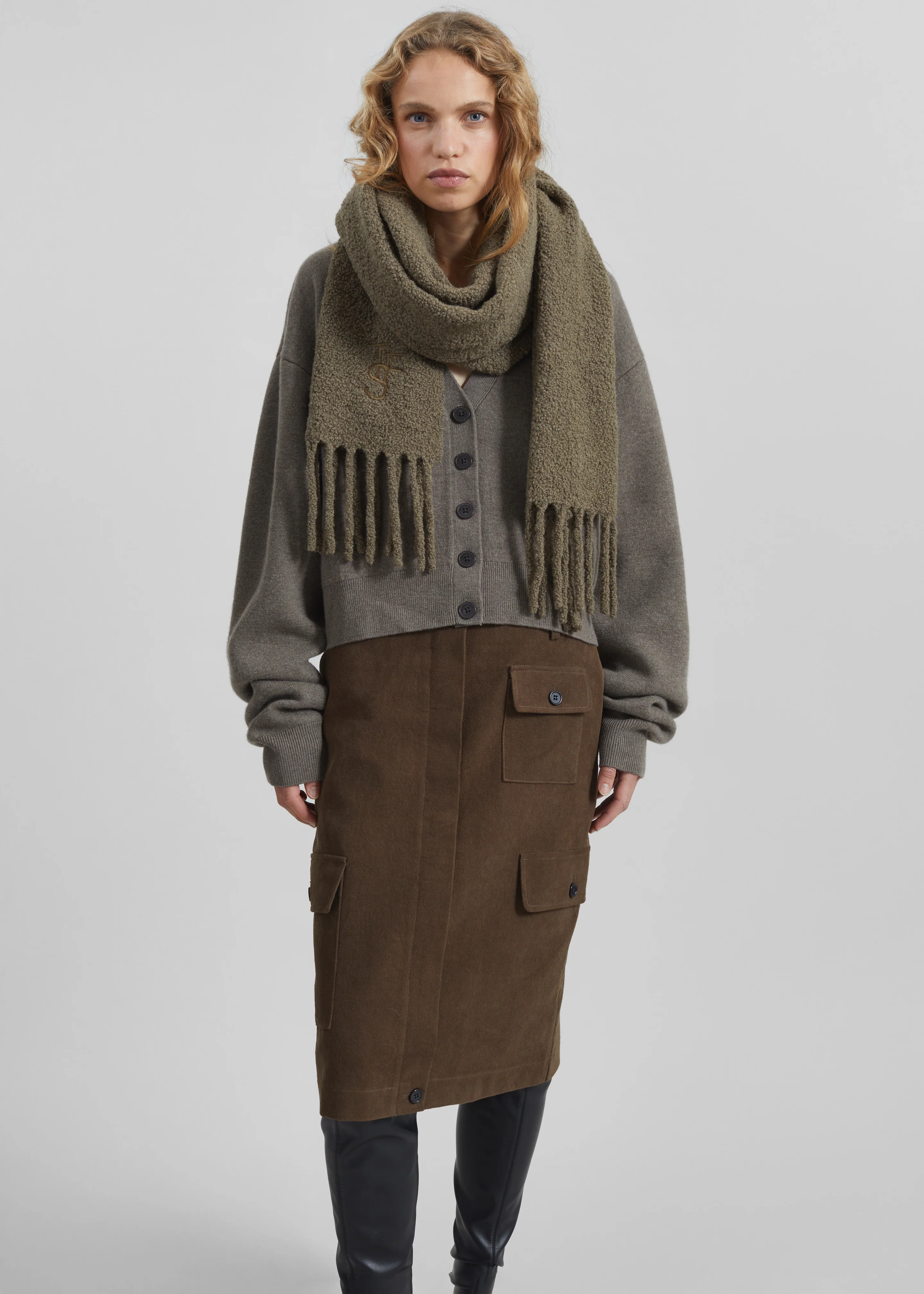 Mayenne Cargo Skirt - Brown - Image 6