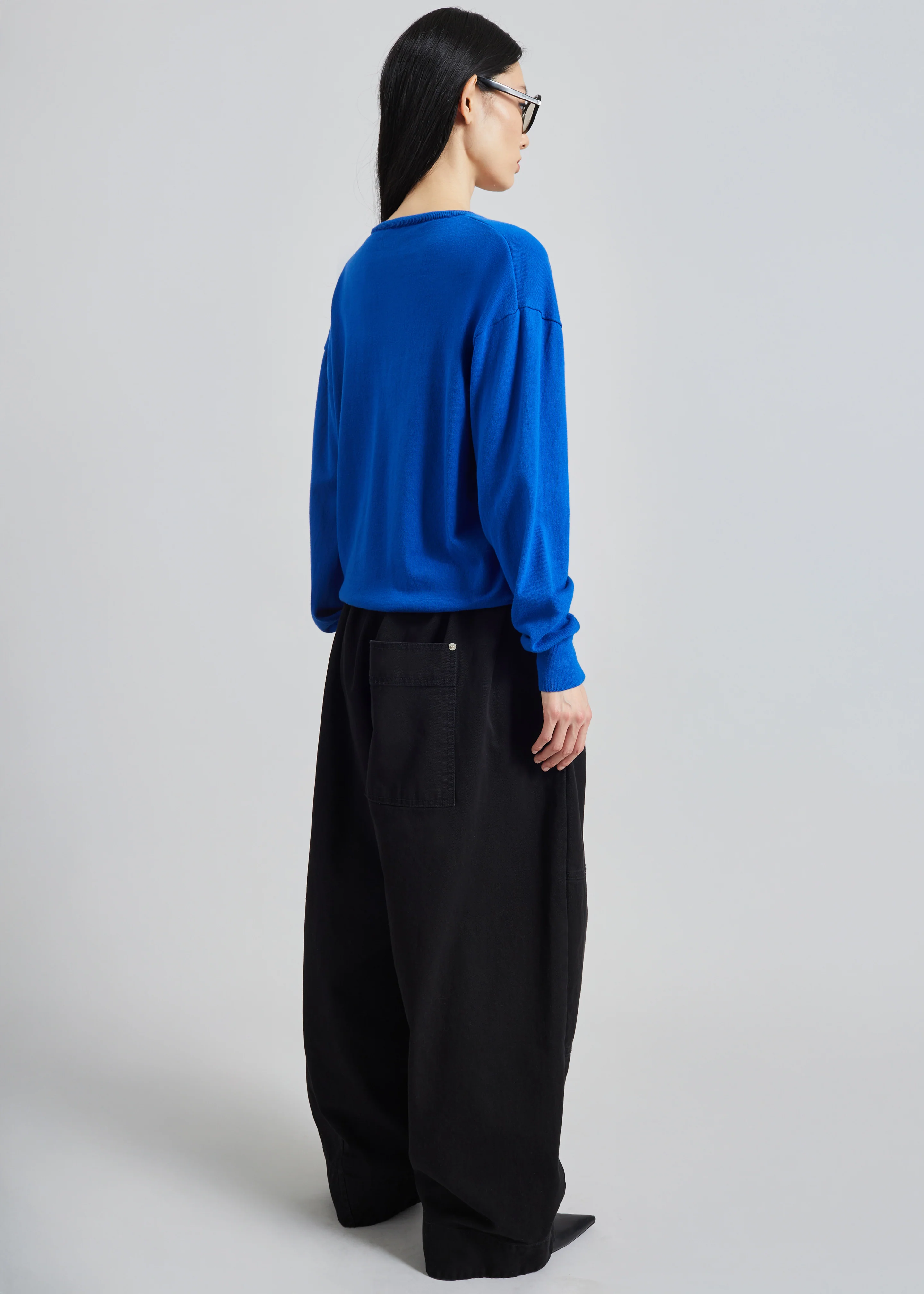 Meera V-Neck Sweater - Cobalt - Image 6