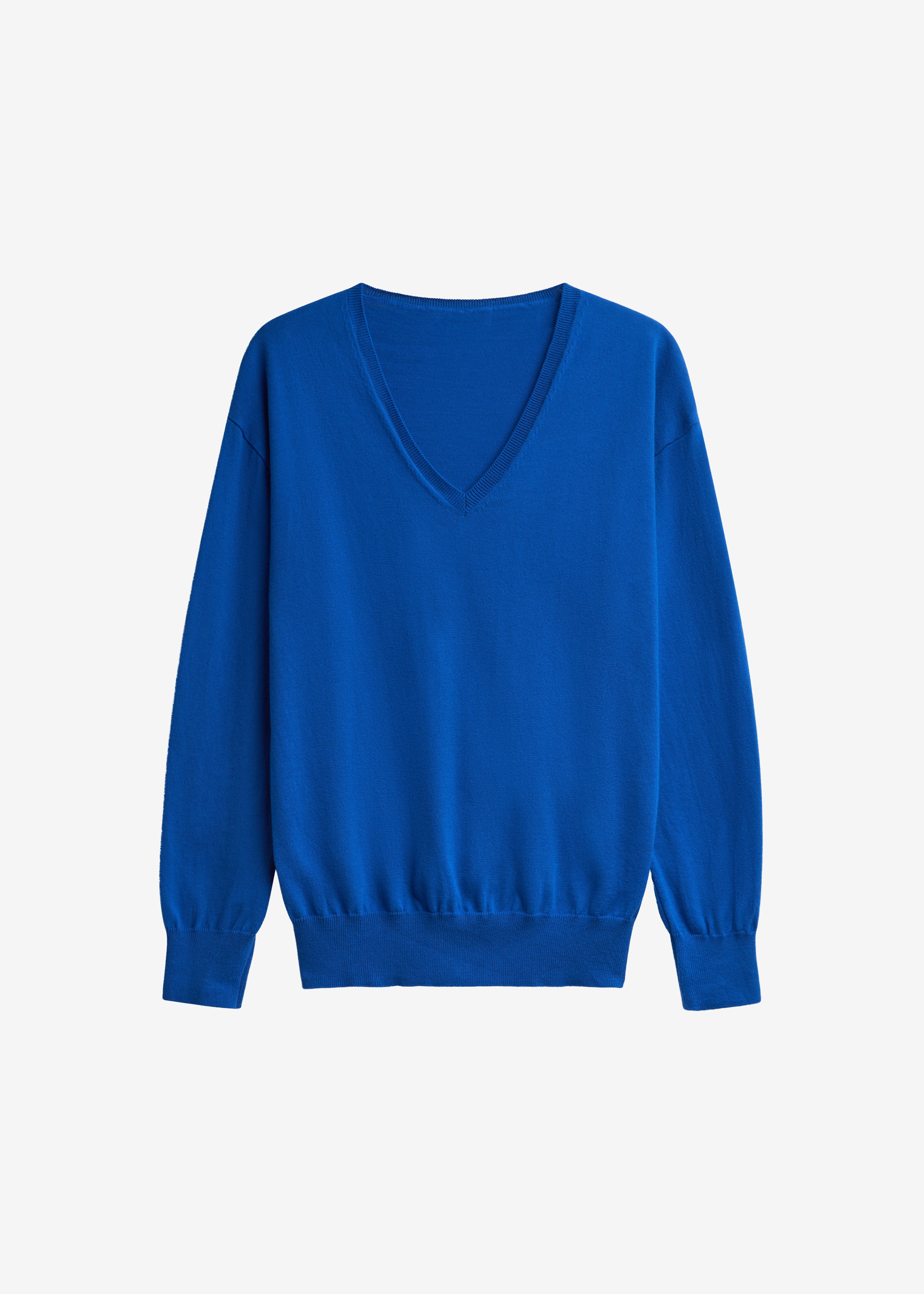 Meera V-Neck Sweater - Cobalt - Image 7