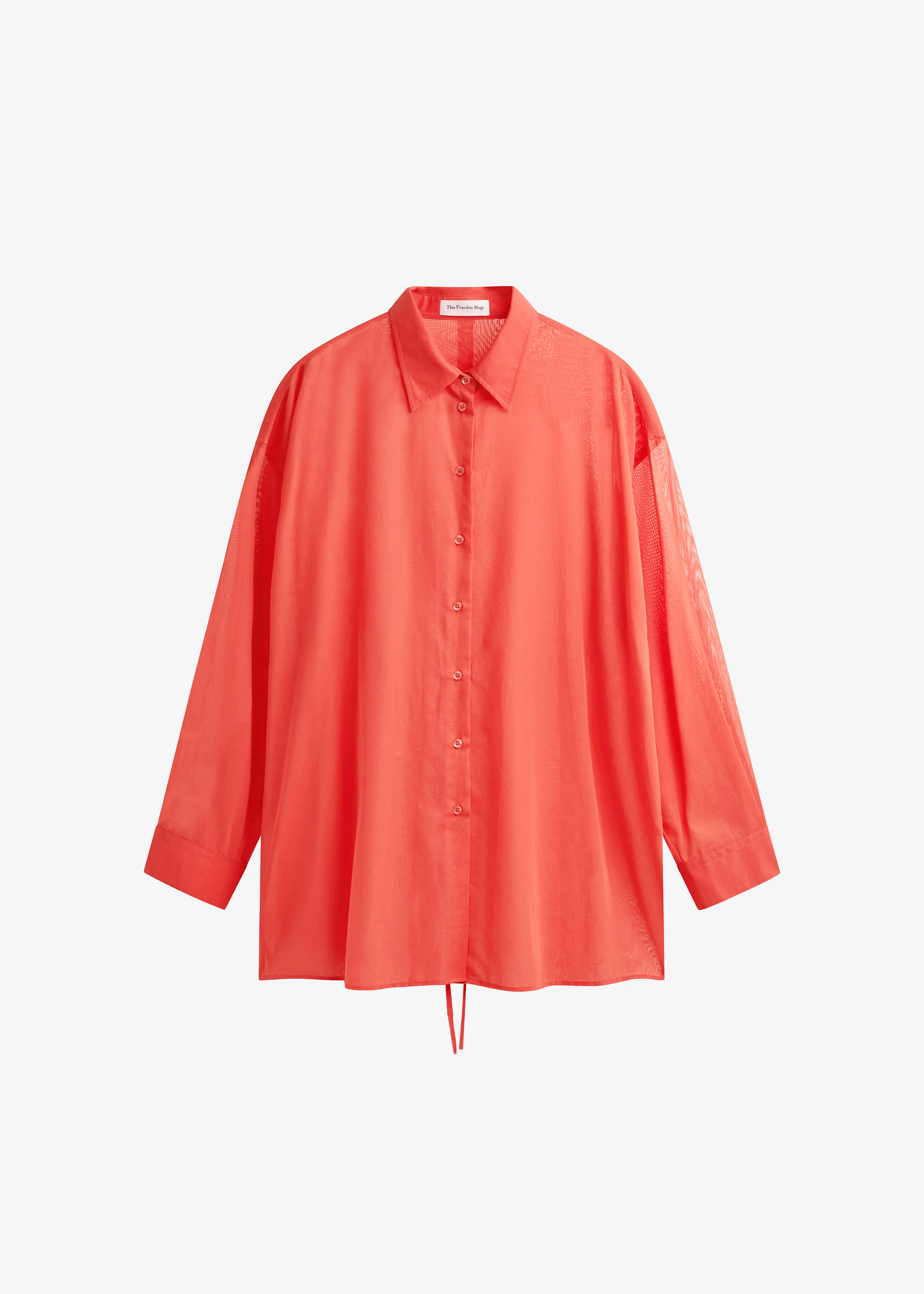Melia Open-Back Shirt - Red - Image 8