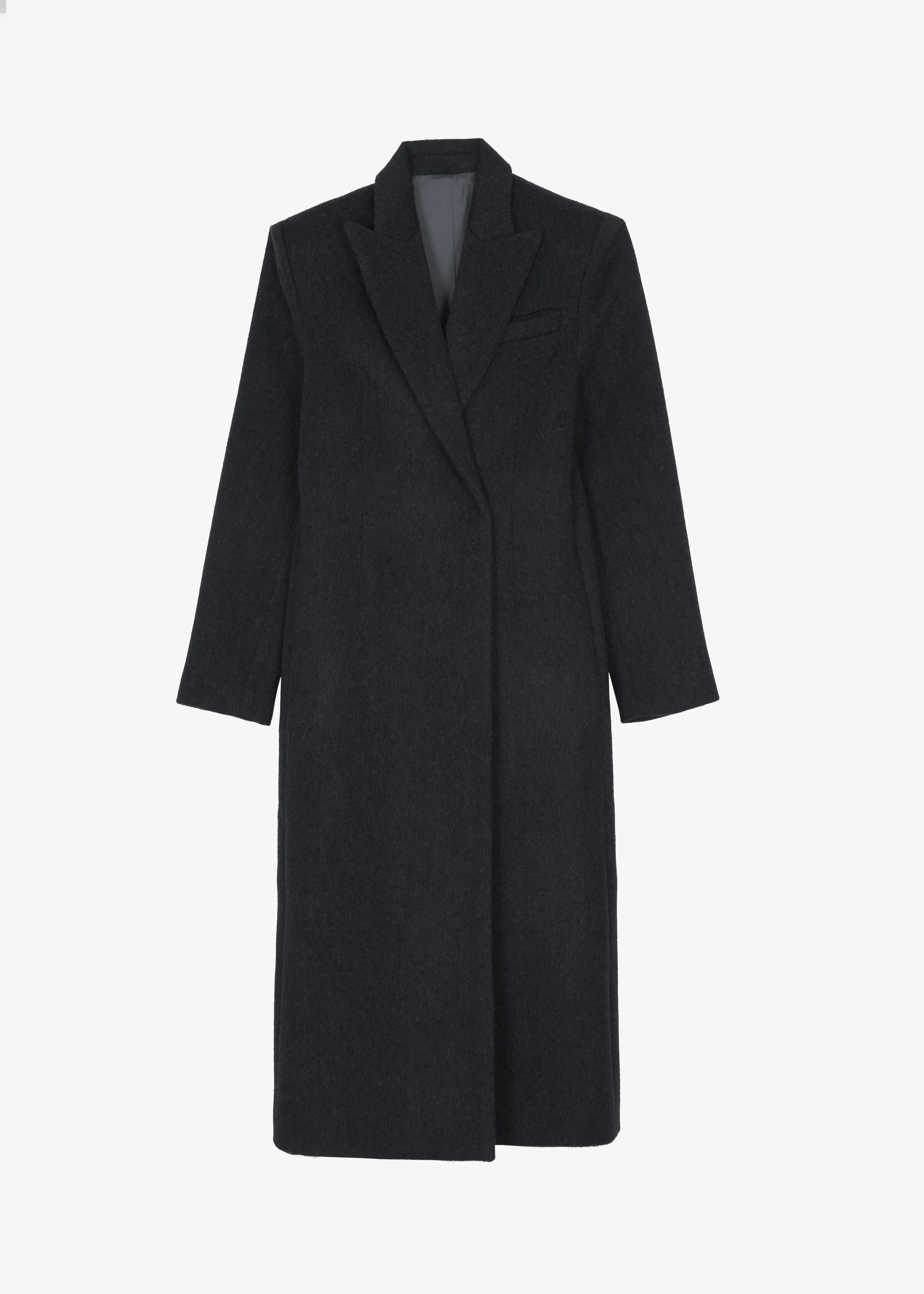 Melva Long Coat - Charcoal - Image 11